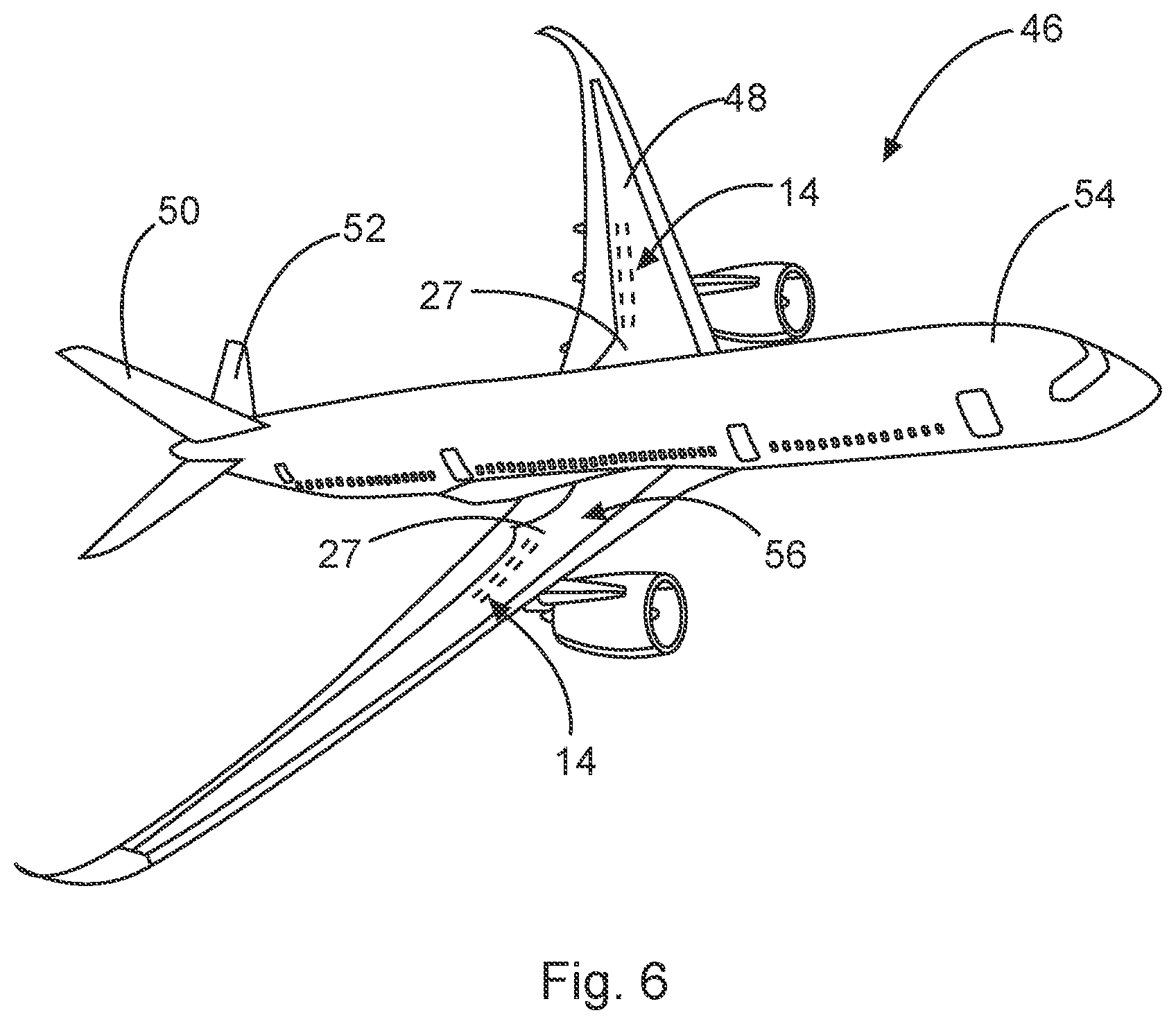 Patent US11780566 Figure 4 – Flow body for an aircraft with a selectively activatable shock bump