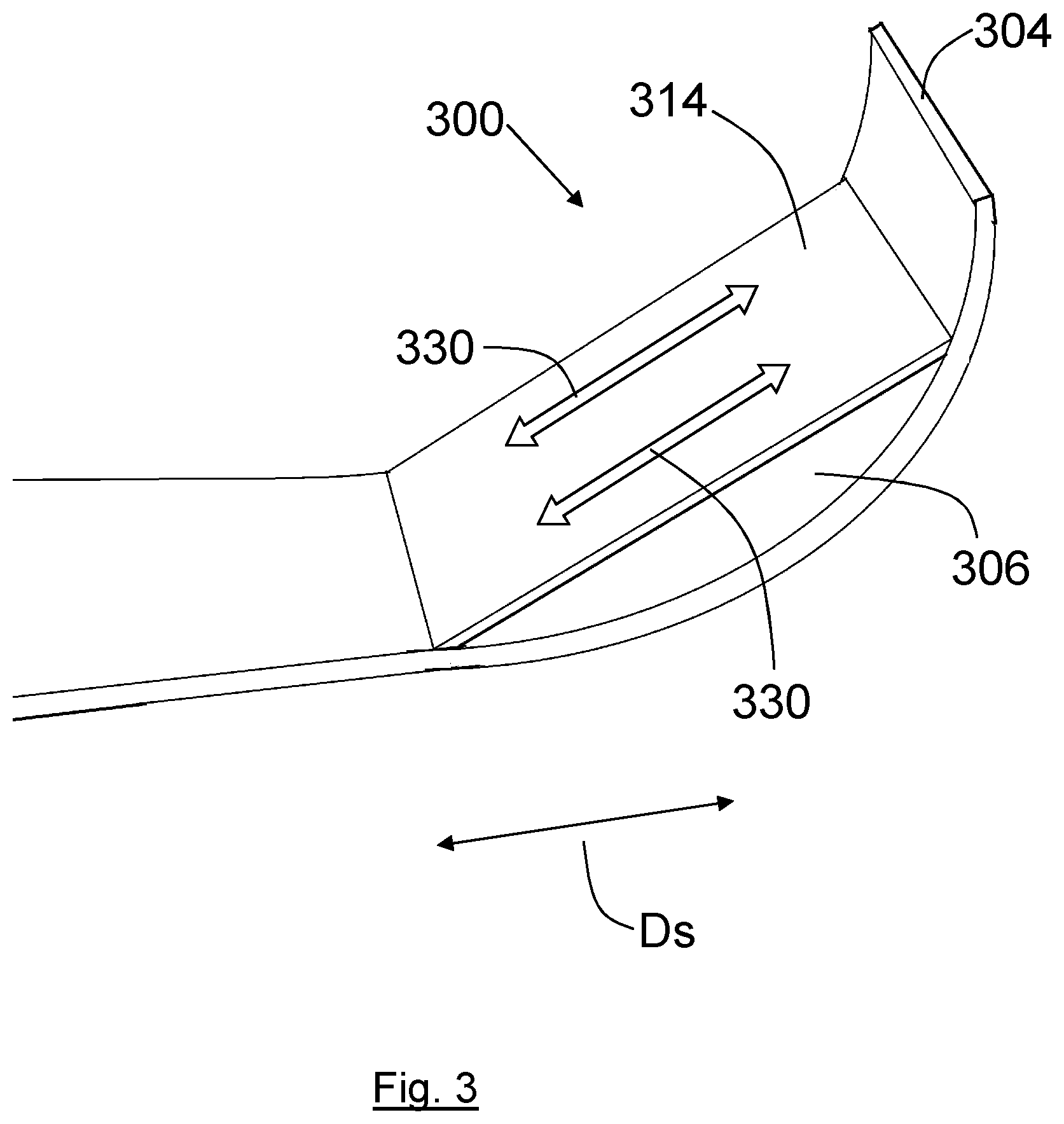 Patent US11780567 Figure 3 – Wingtip device for an aircraft