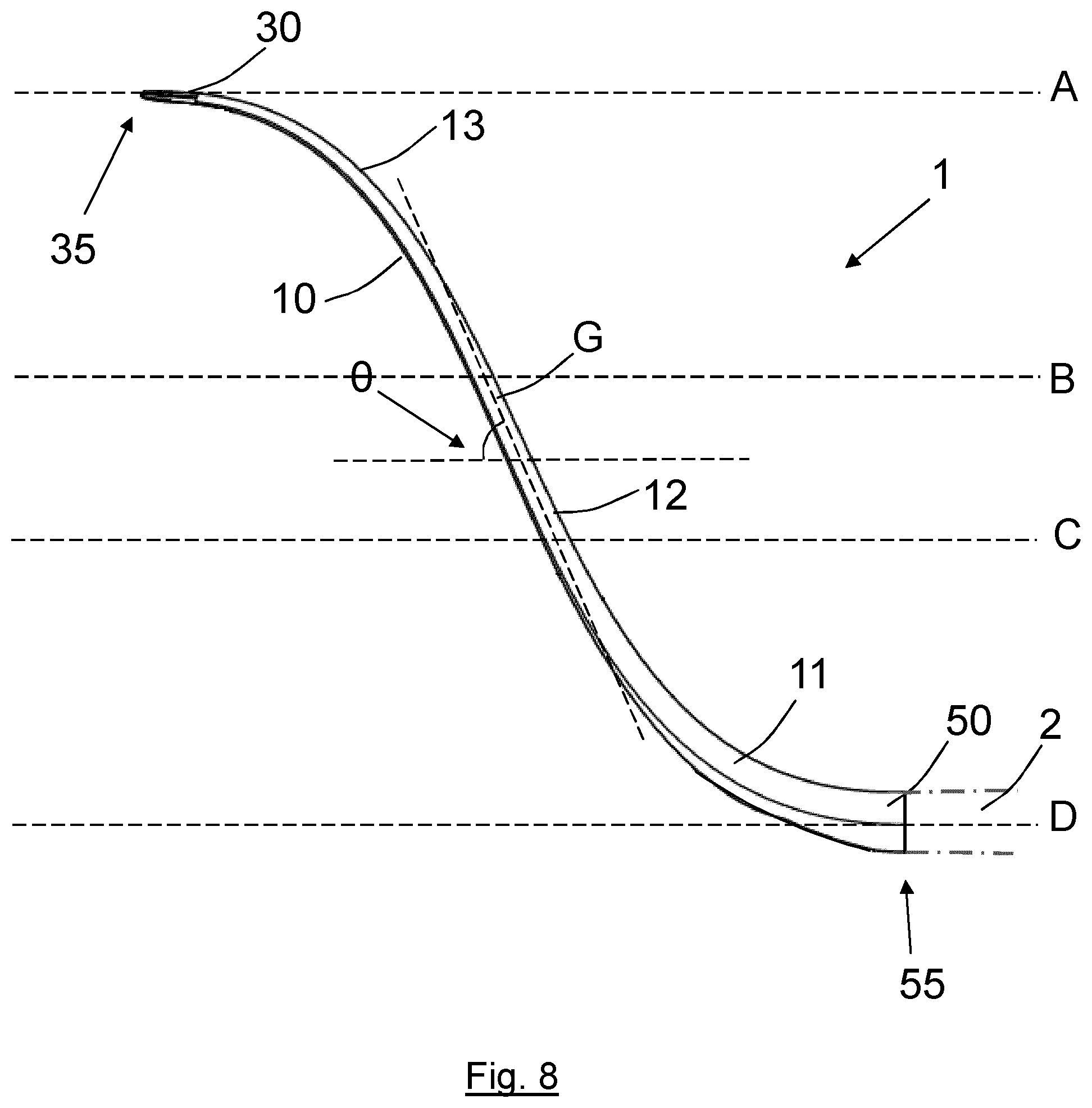 Patent US11780567 Figure 8 – Wingtip device for an aircraft