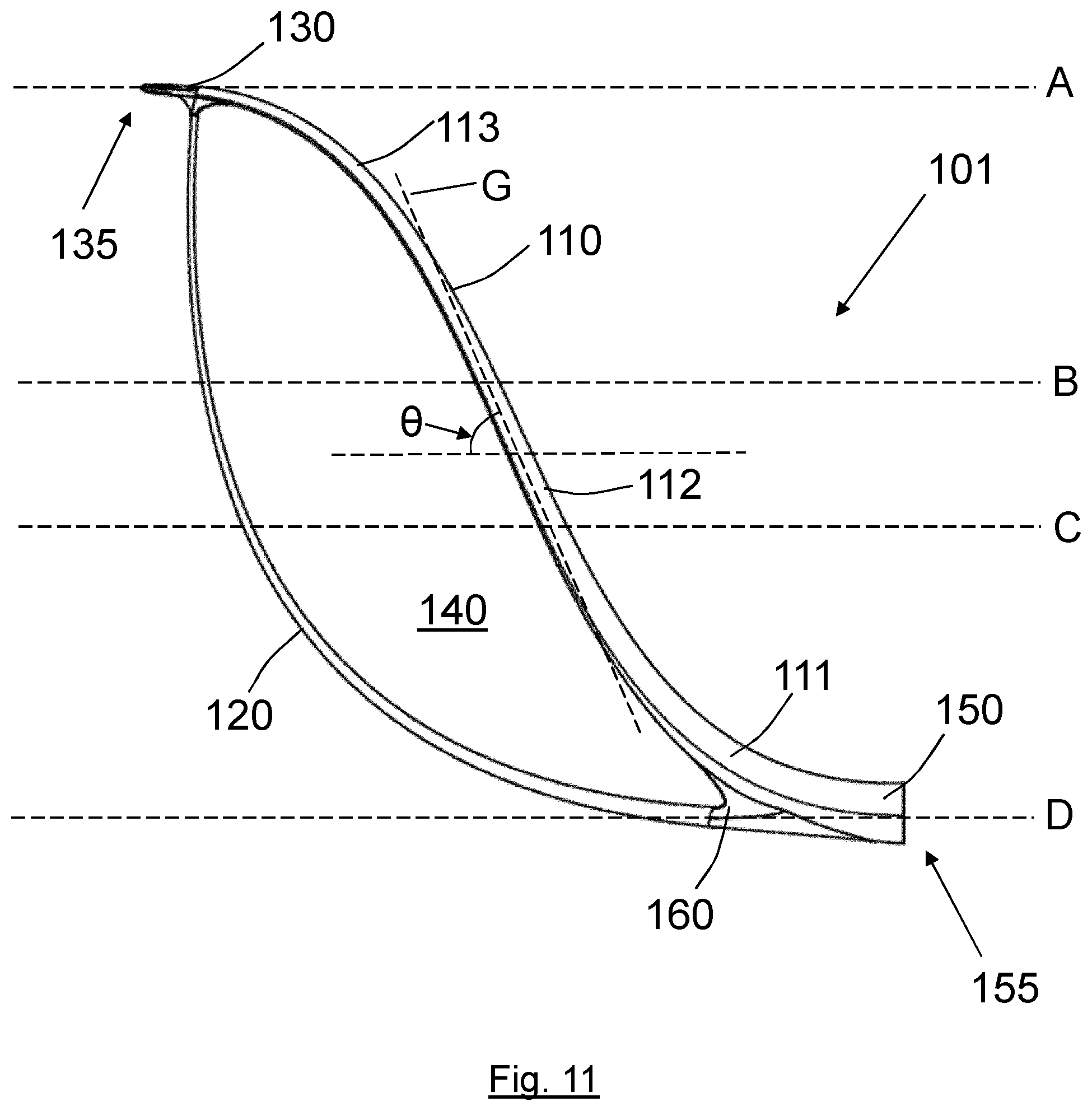 Patent US11780567 Figure 11 – Wingtip device for an aircraft
