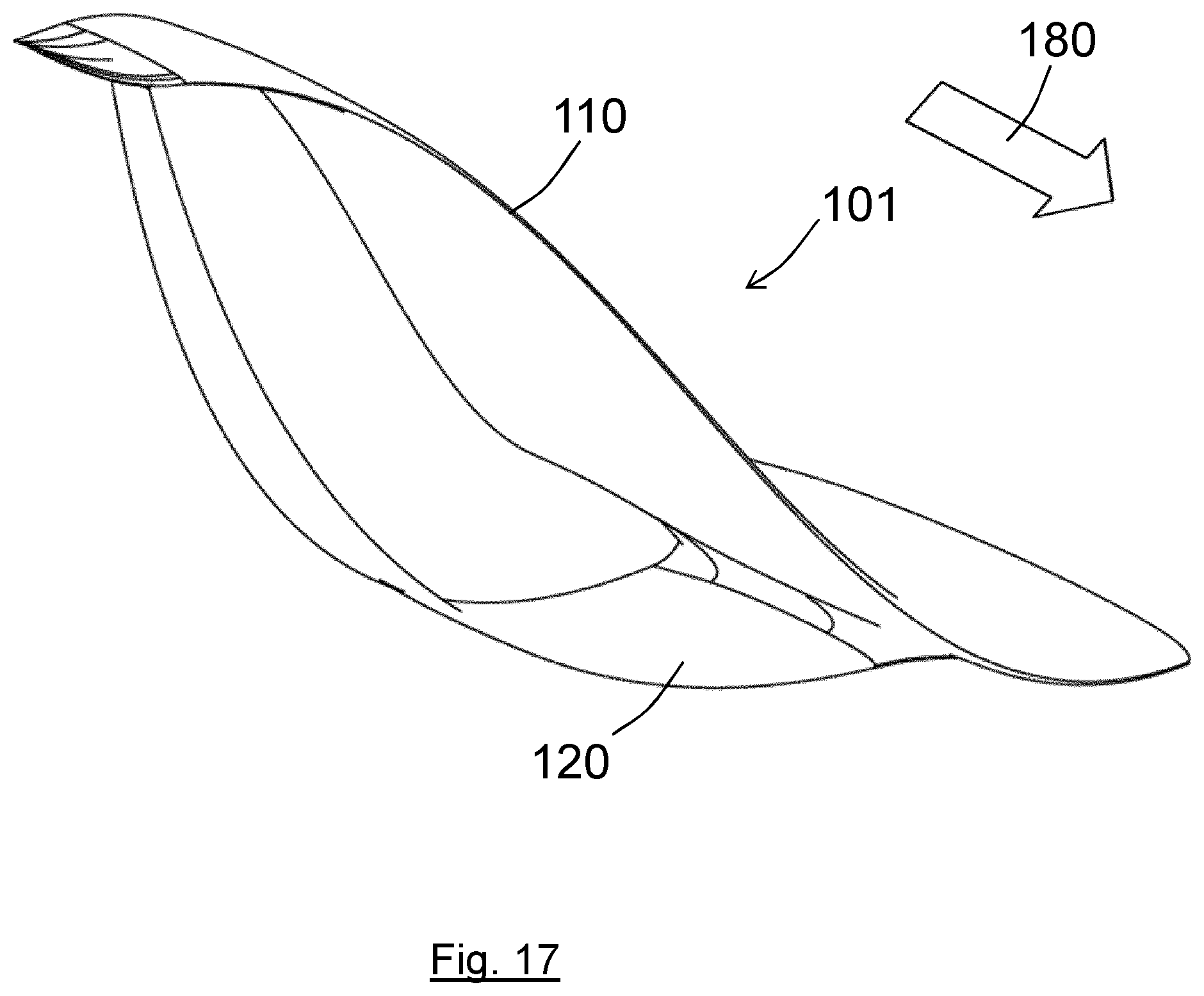 Patent US11780567 Figure 17 – Wingtip device for an aircraft
