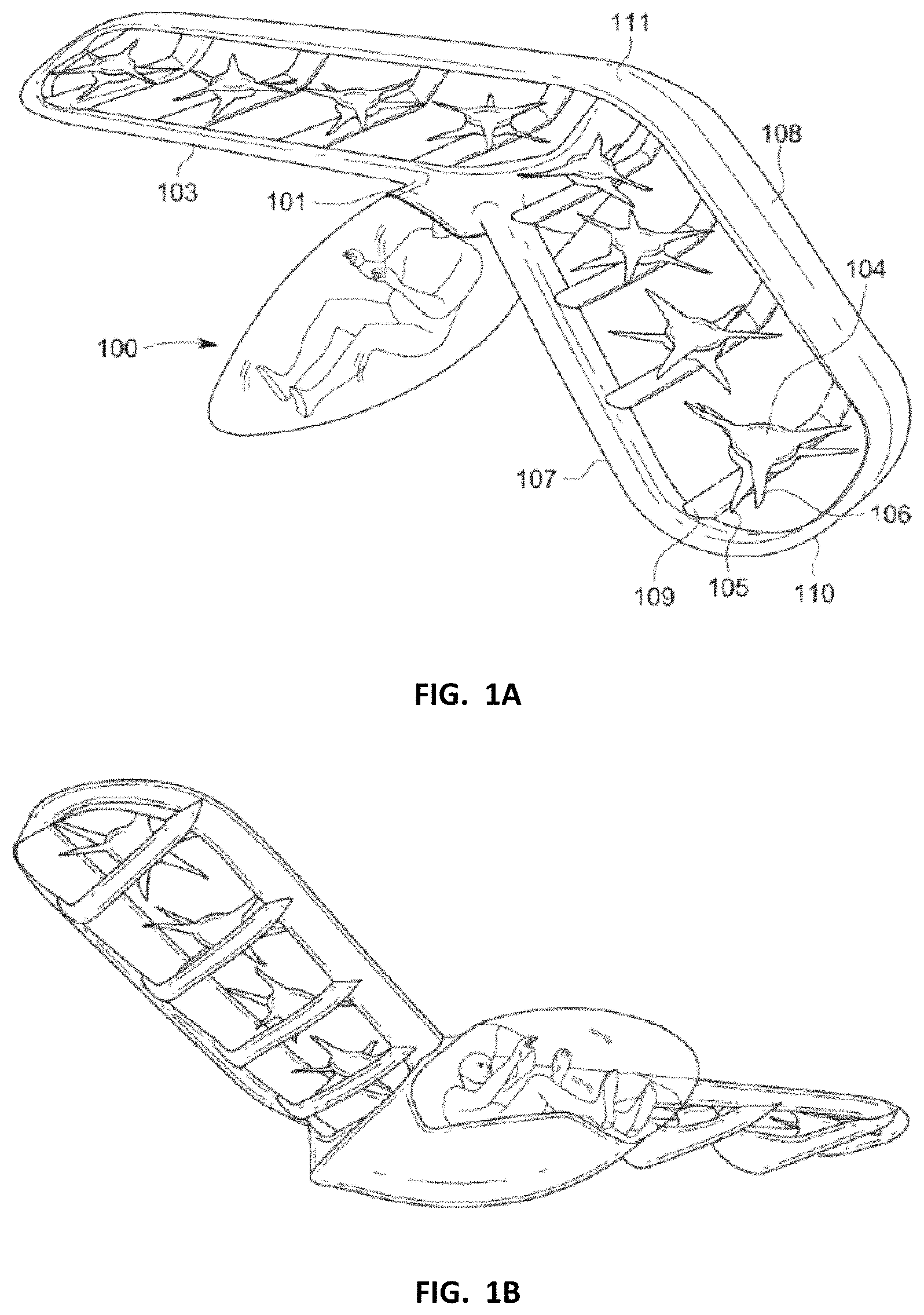 Patent US11780572 Figure 1 – VTOL aircraft using fixed forward canted rotors to simulate rigid wing dynamics
