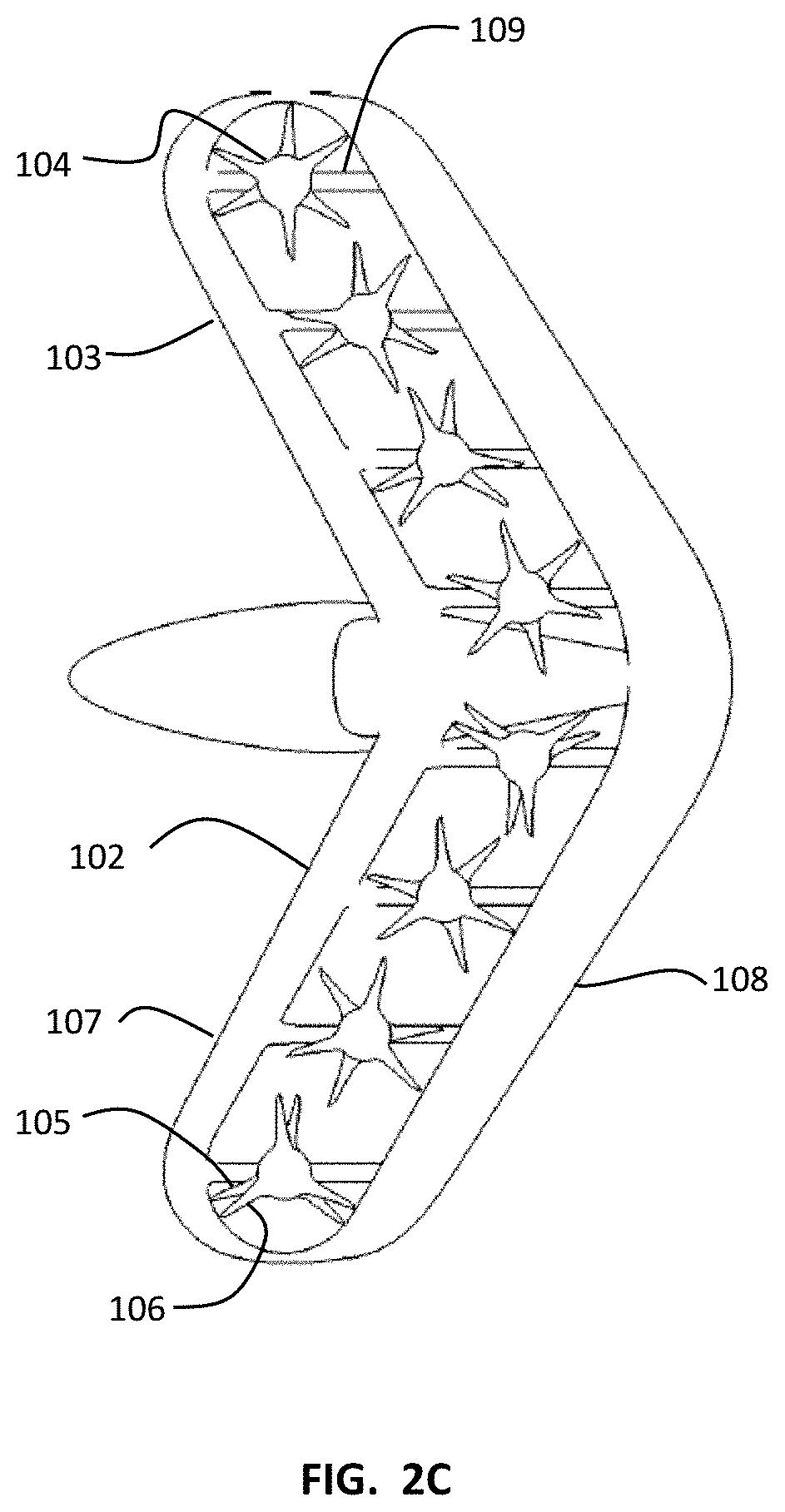 Patent US11780573 Figure 4 – VTOL aircraft using rotors to simulate rigid wing dynamics