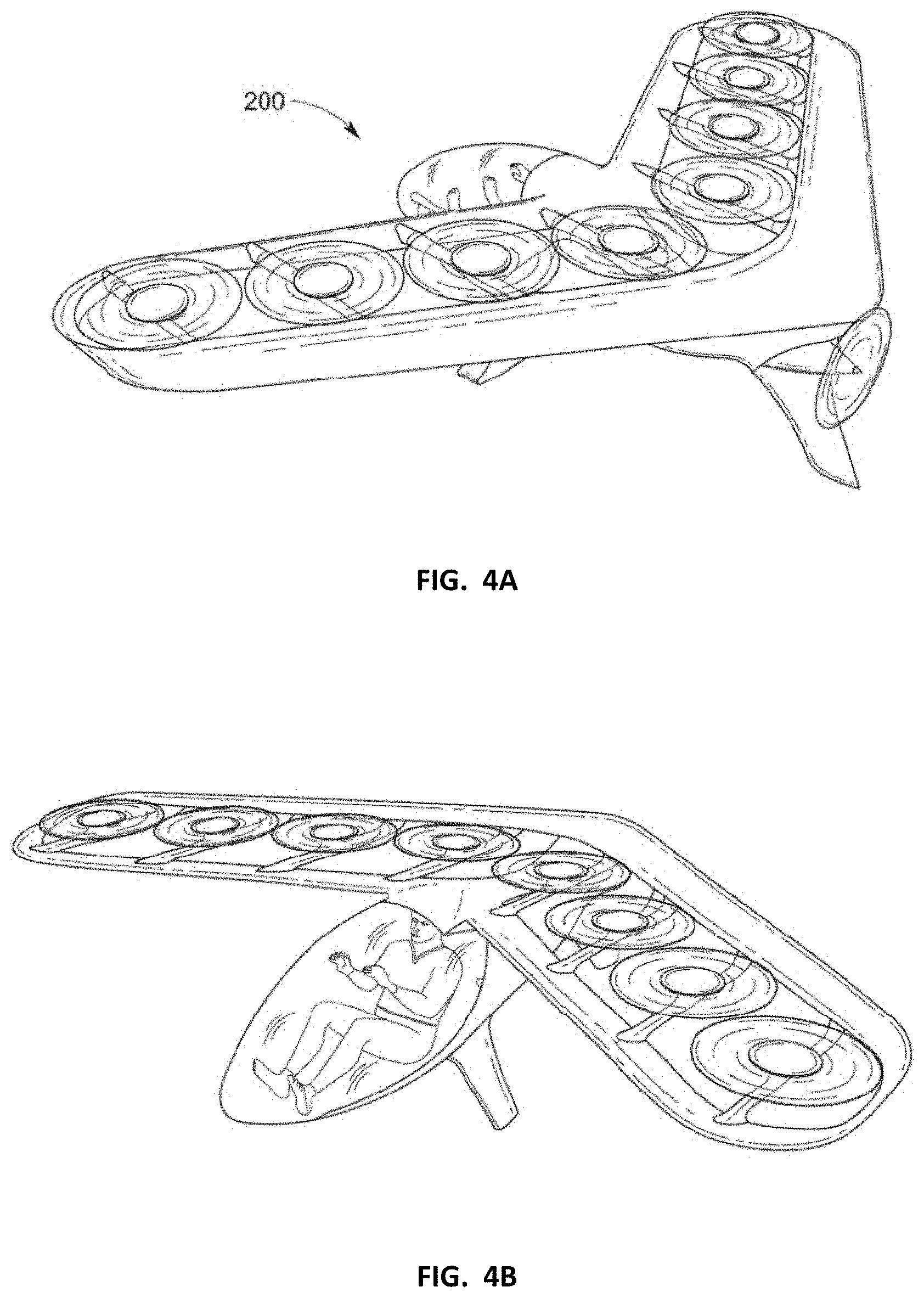 Patent US11780573 Figure 7 – VTOL aircraft using rotors to simulate rigid wing dynamics