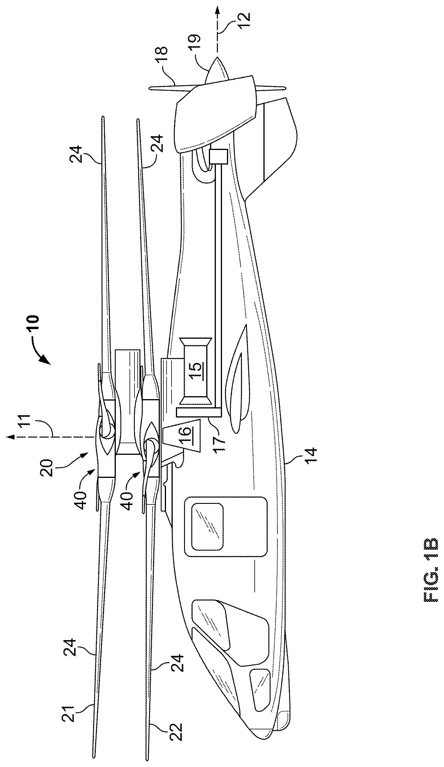 Patent US11780574 Figure 2 – Swashplate assembly for a rotor system