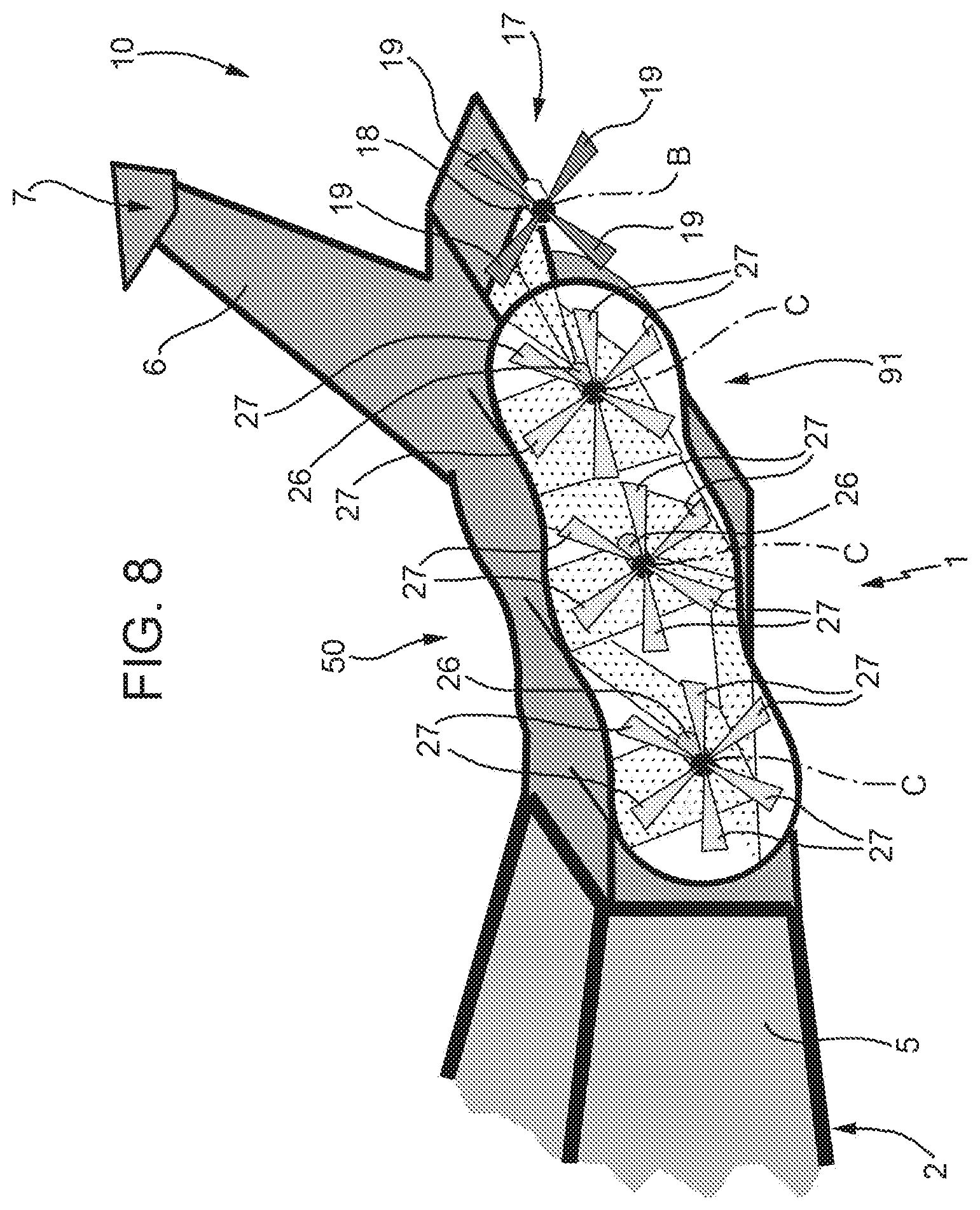Patent US11780575 Figure 7 – Helicopter with an anti-torque system