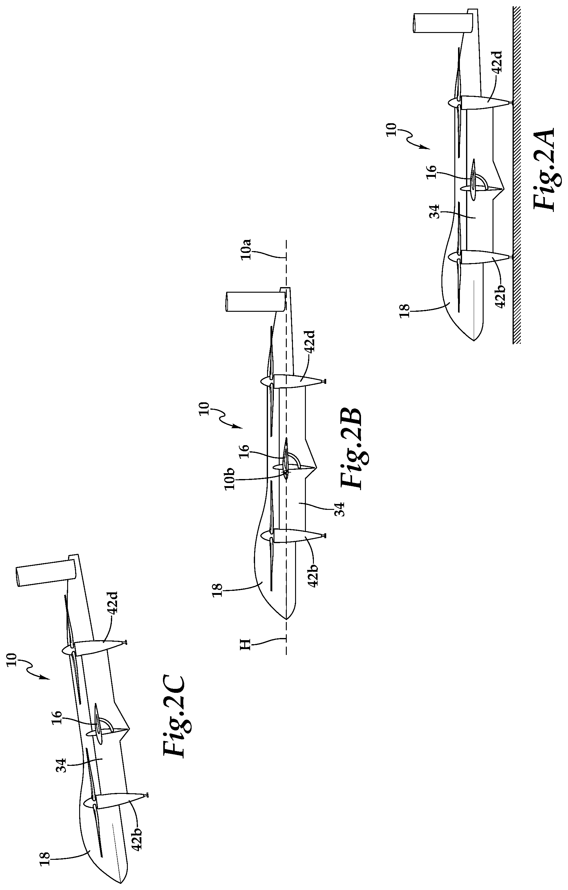 Patent US11780576 Figure 5 – Long-endurance aircraft having tiltable propulsion