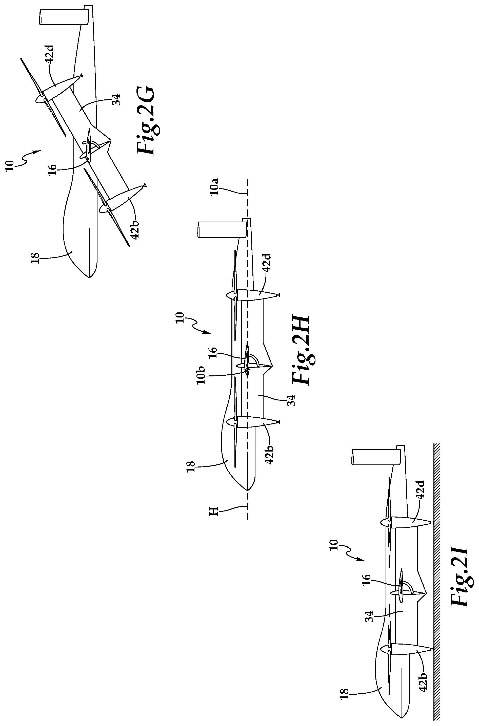 Patent US11780576 Figure 7 – Long-endurance aircraft having tiltable propulsion