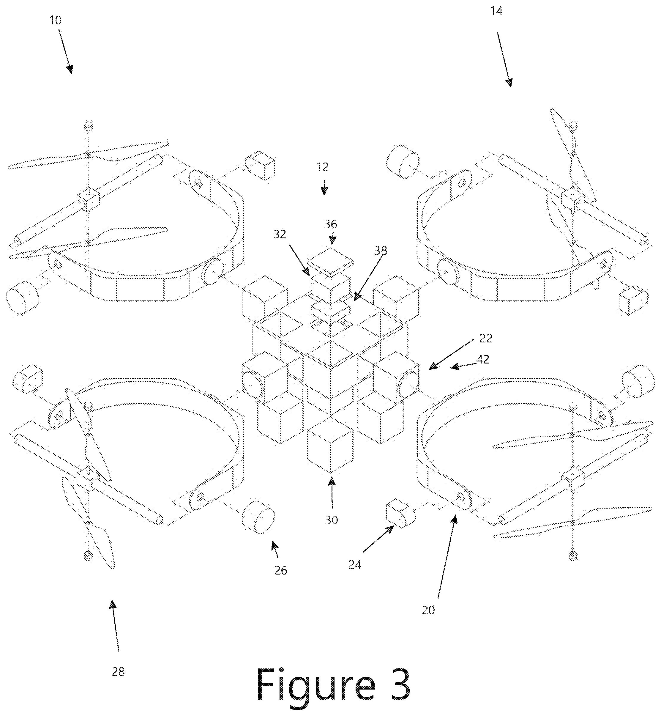 Patent US11780579 Figure 3 – Aerial vehicle with uncoupled heading and orientation