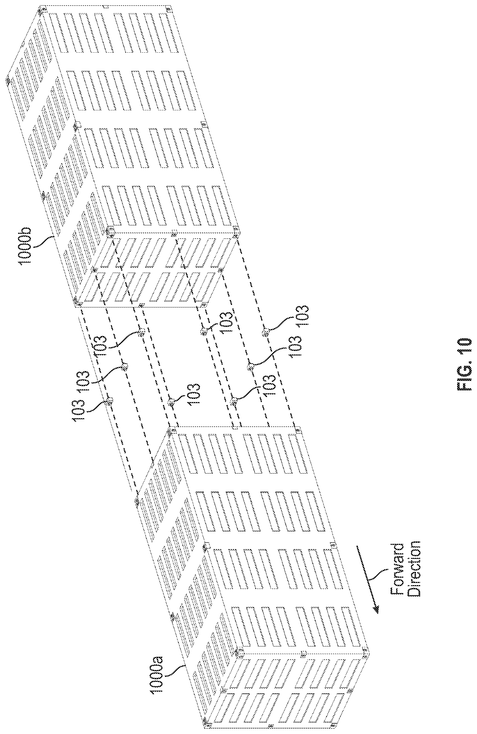 Patent US11780582 Figure 11 – Modular container transport systems