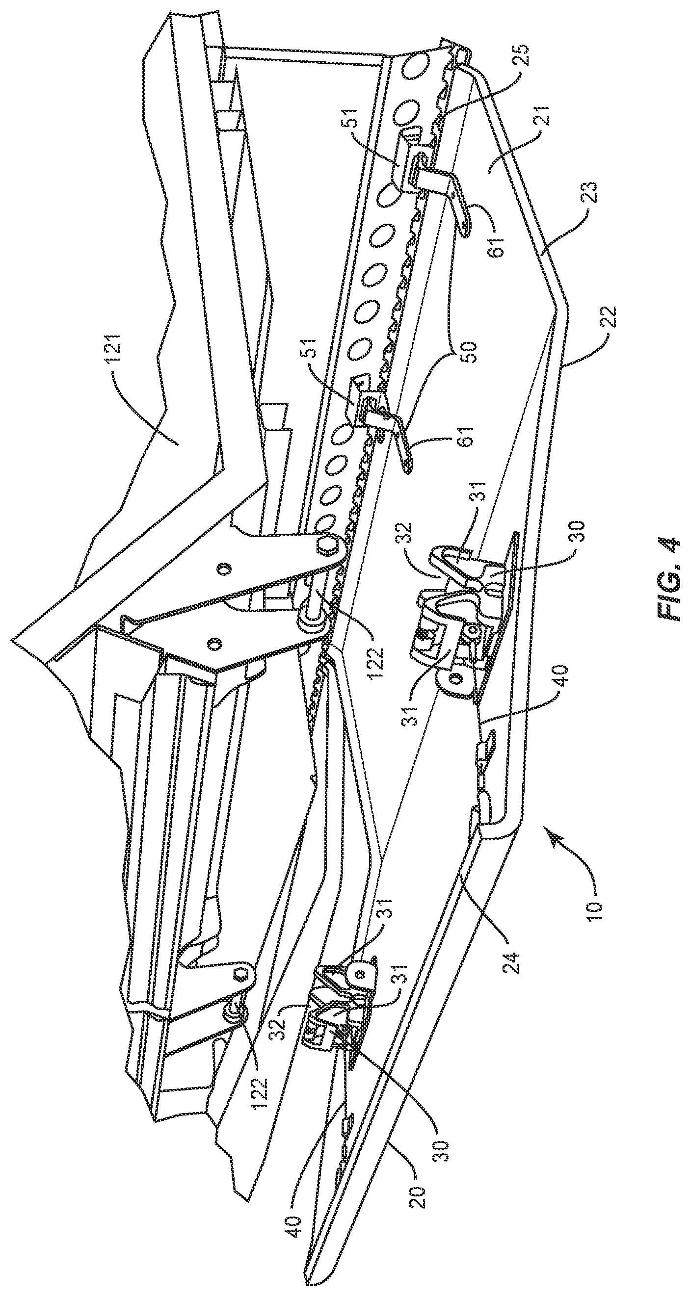 Patent US11780584 Figure 5 – Panel attachment in a vehicle configured for low profile removal and reattachment