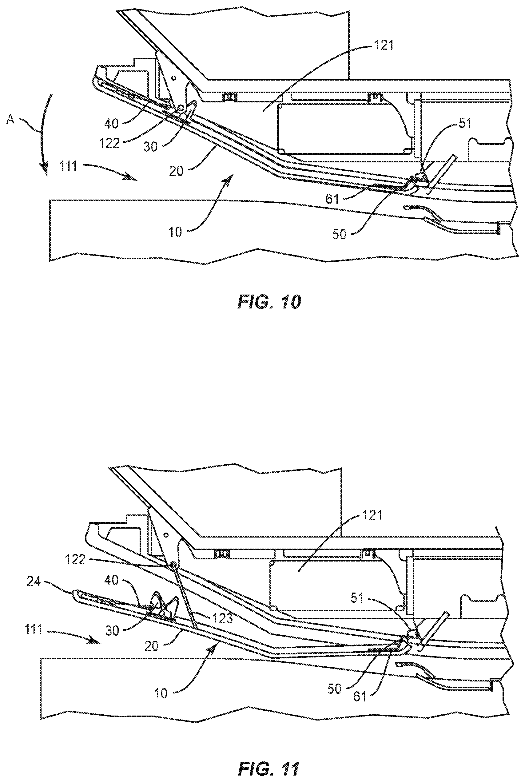 Patent US11780584 Figure 9 – Panel attachment in a vehicle configured for low profile removal and reattachment