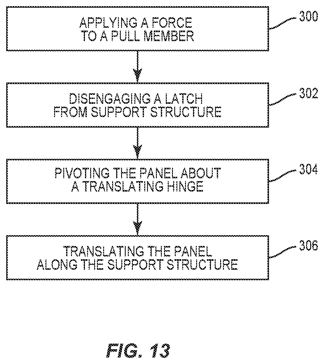 Patent US11780584 Figure 11 – Panel attachment in a vehicle configured for low profile removal and reattachment