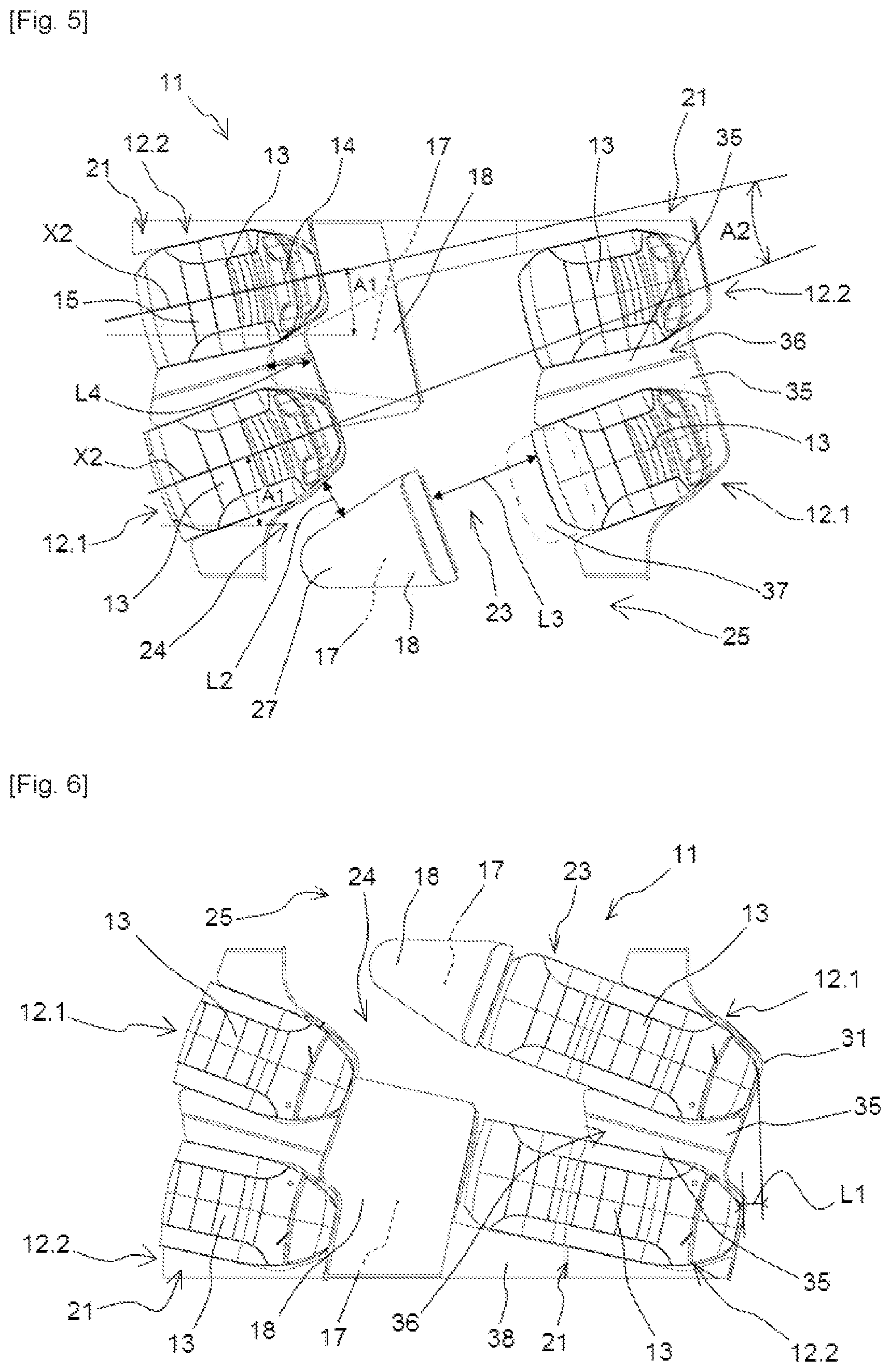 Patent US11780585 Figure 3 – Passenger seat arrangement