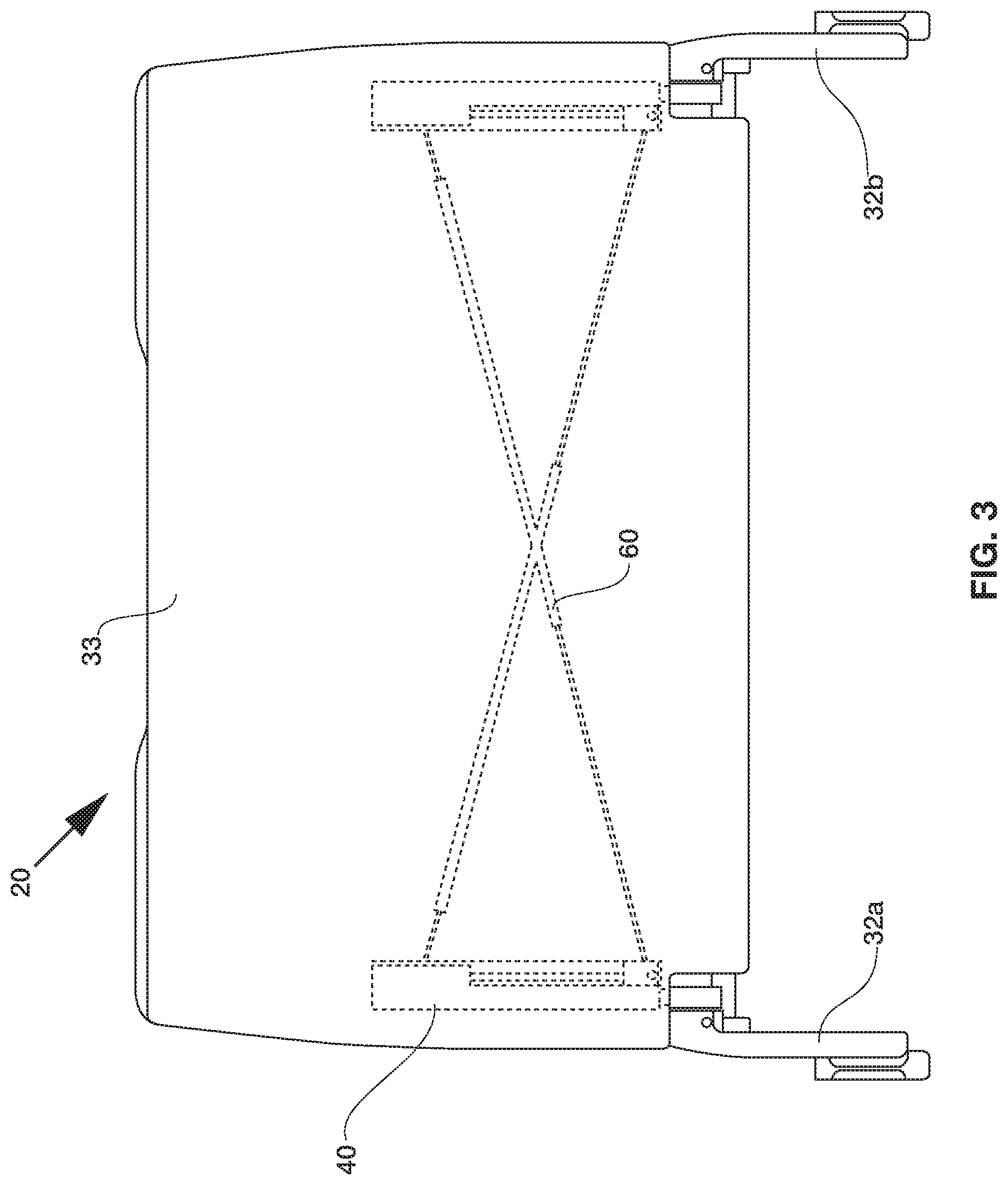 Patent US11780587 Figure 3 – Food tray for passenger seat