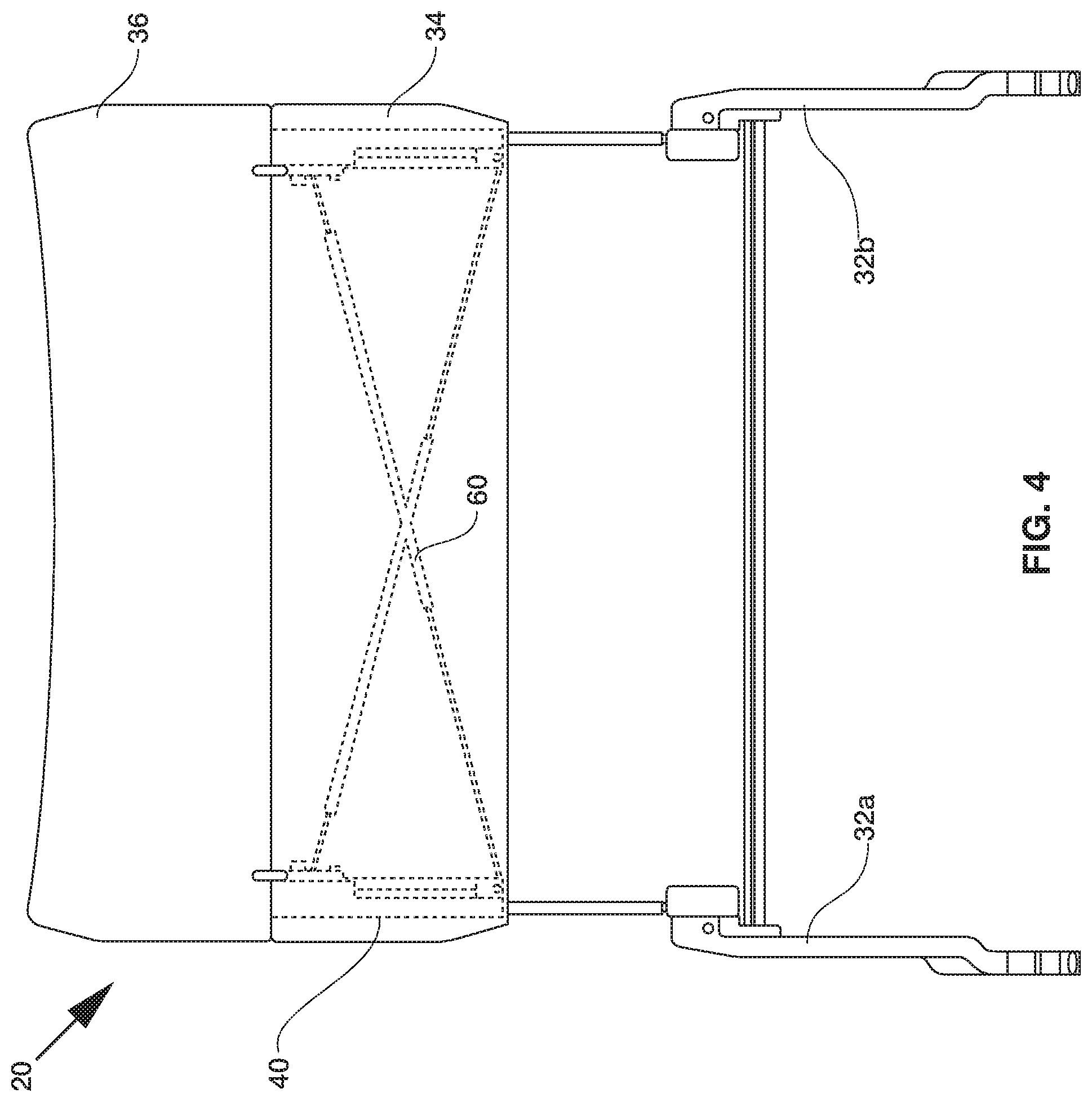 Patent US11780587 Figure 4 – Food tray for passenger seat