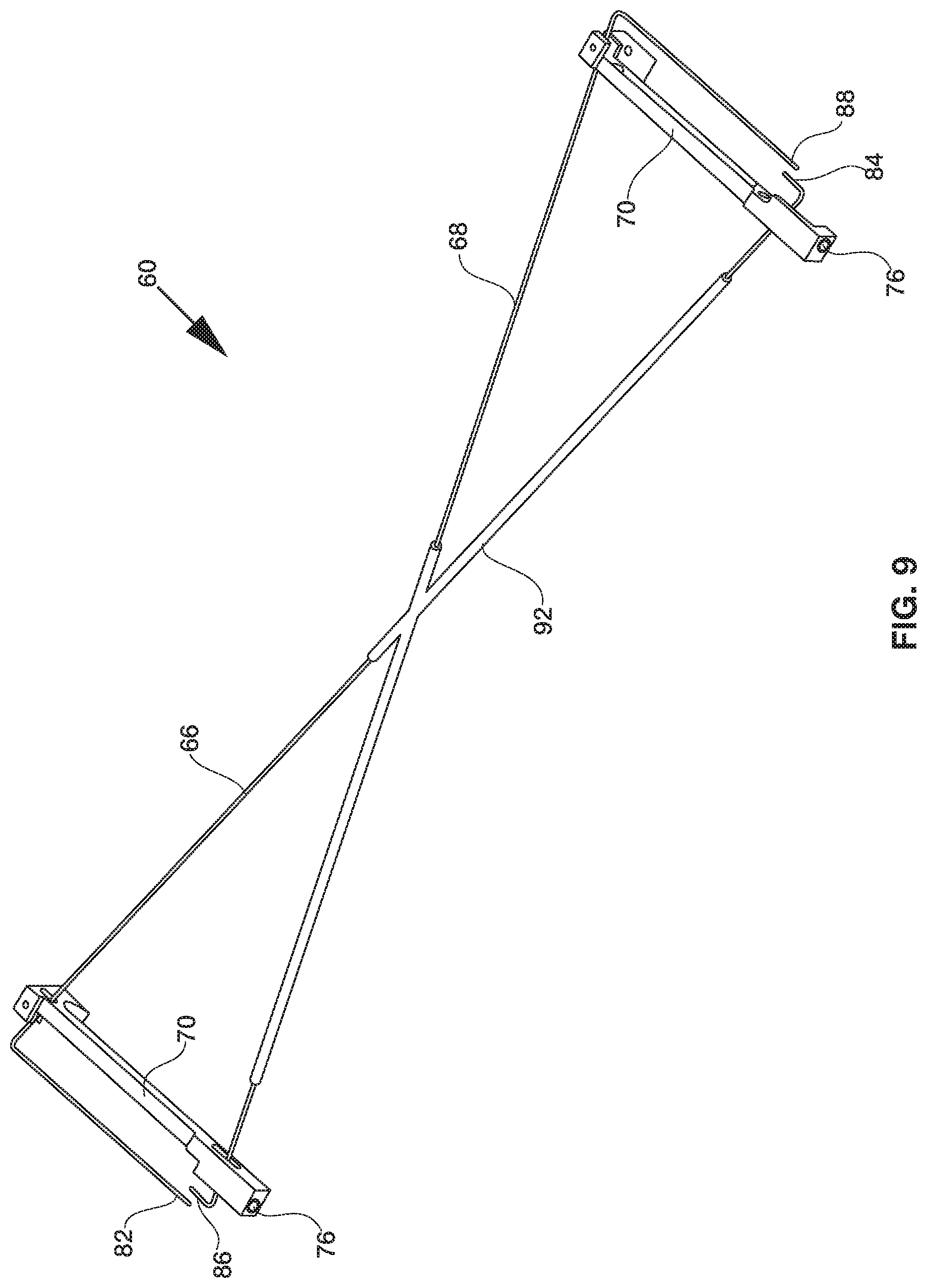 Patent US11780587 Figure 8 – Food tray for passenger seat
