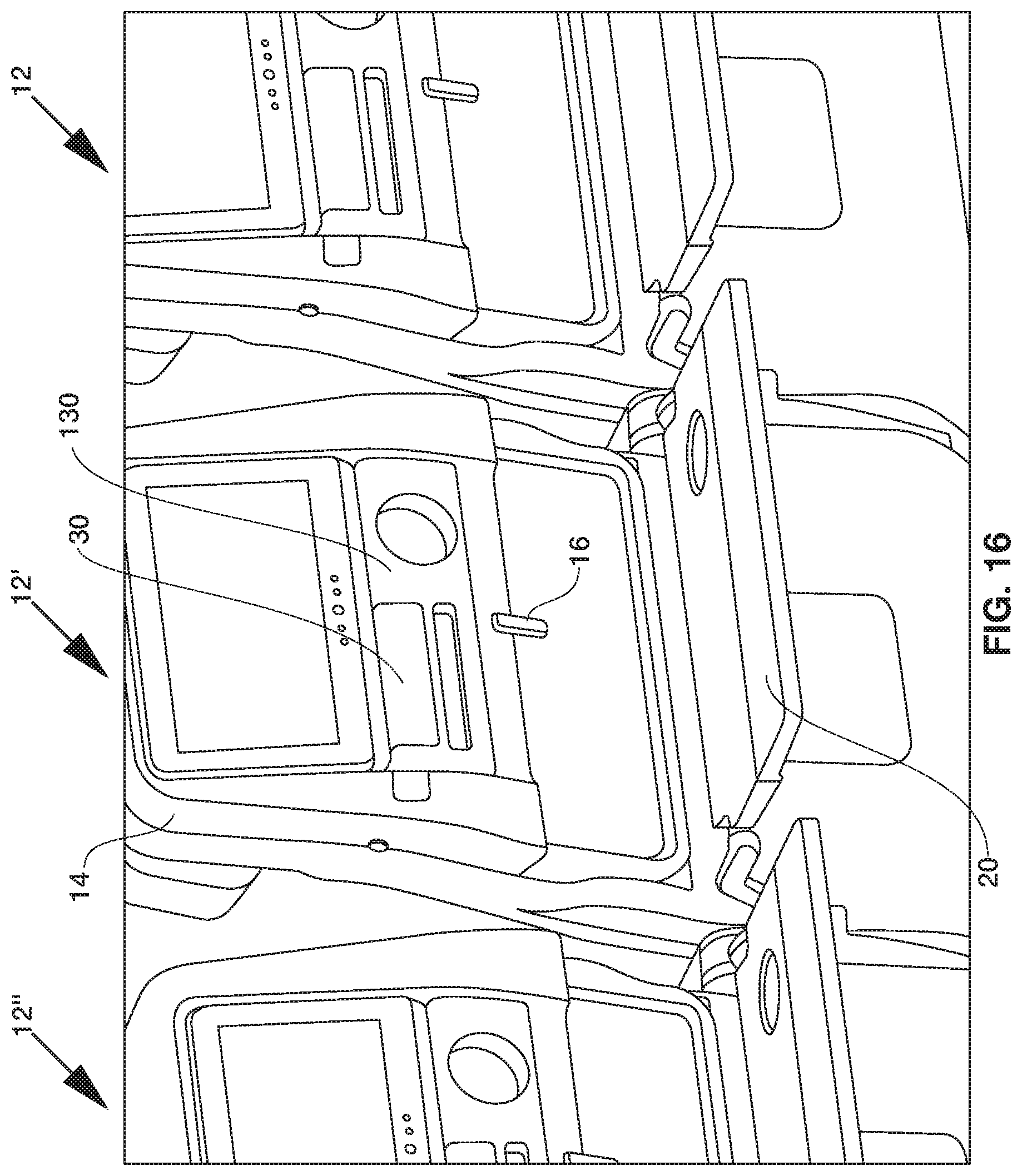 Patent US11780587 Figure 14 – Food tray for passenger seat