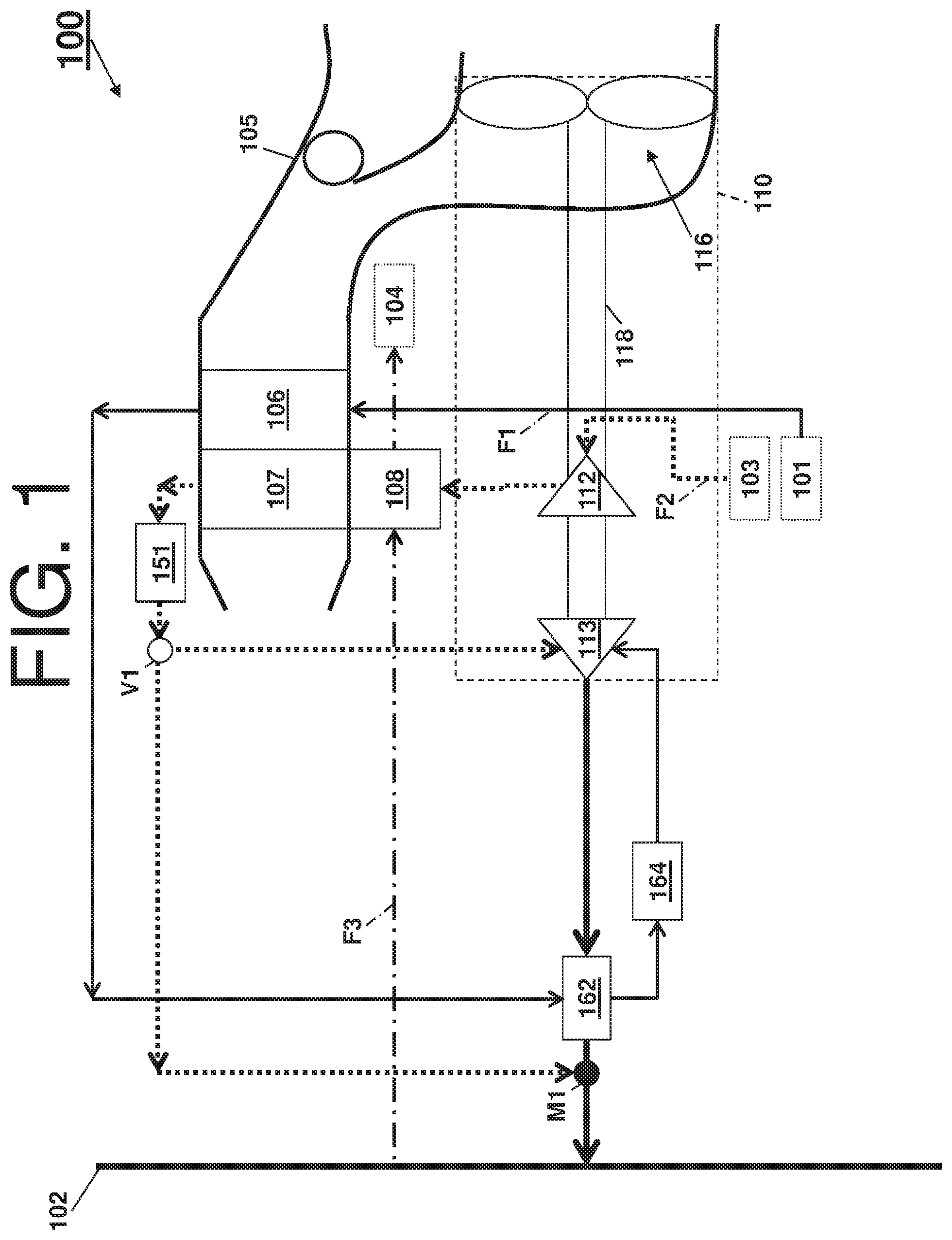 Patent US11780589 Figure 1 – Environmental control system with optimized moisture removal