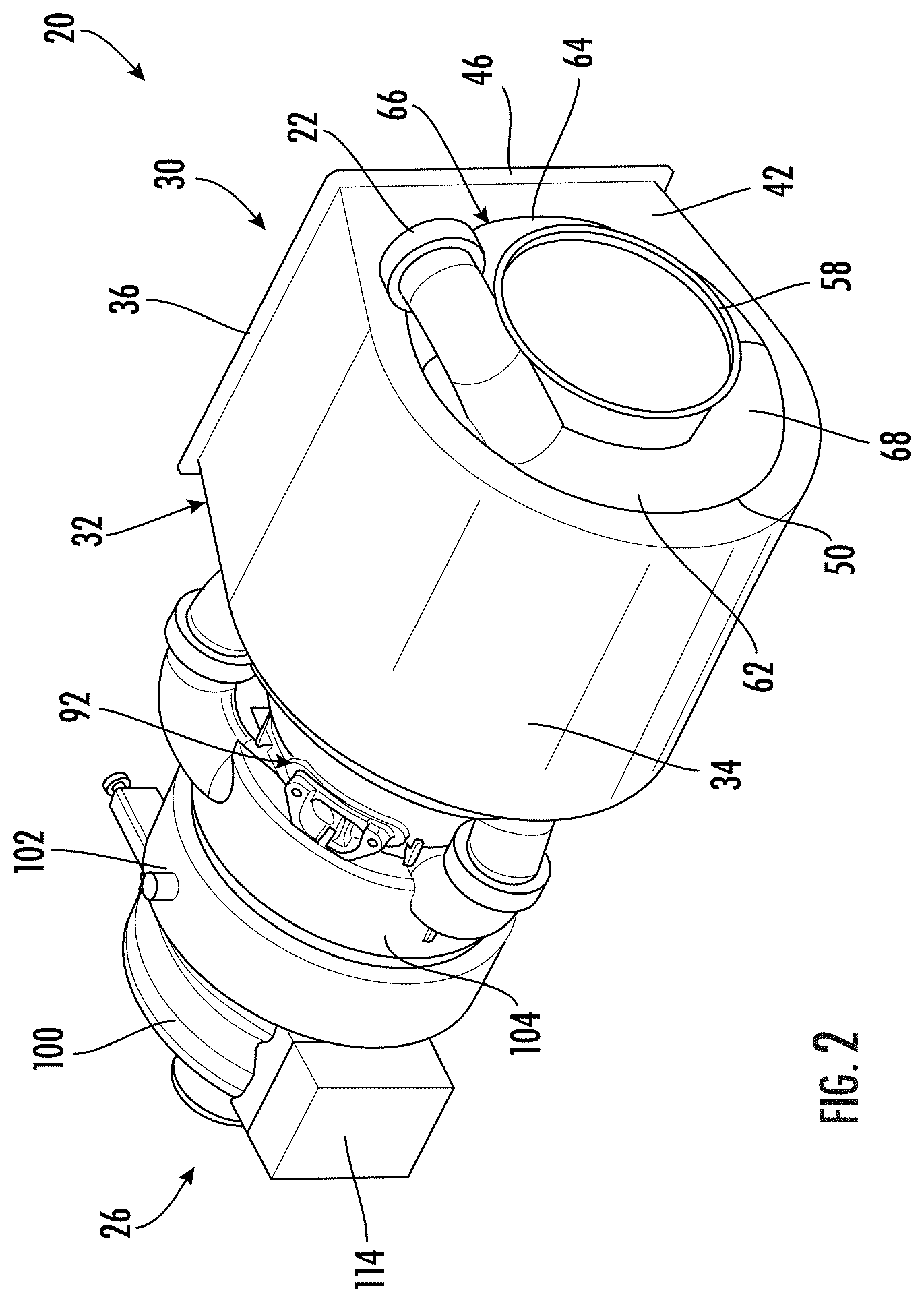 Patent US11780592 Figure 2 – Environmental control system pack