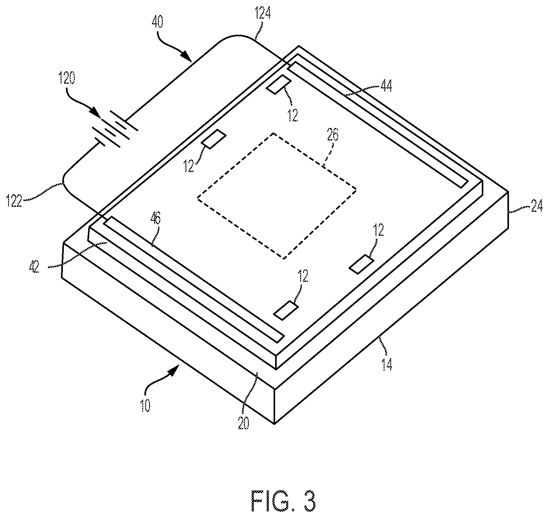 Patent US11780594 Figure 4 – Transparency including a wireless sensor