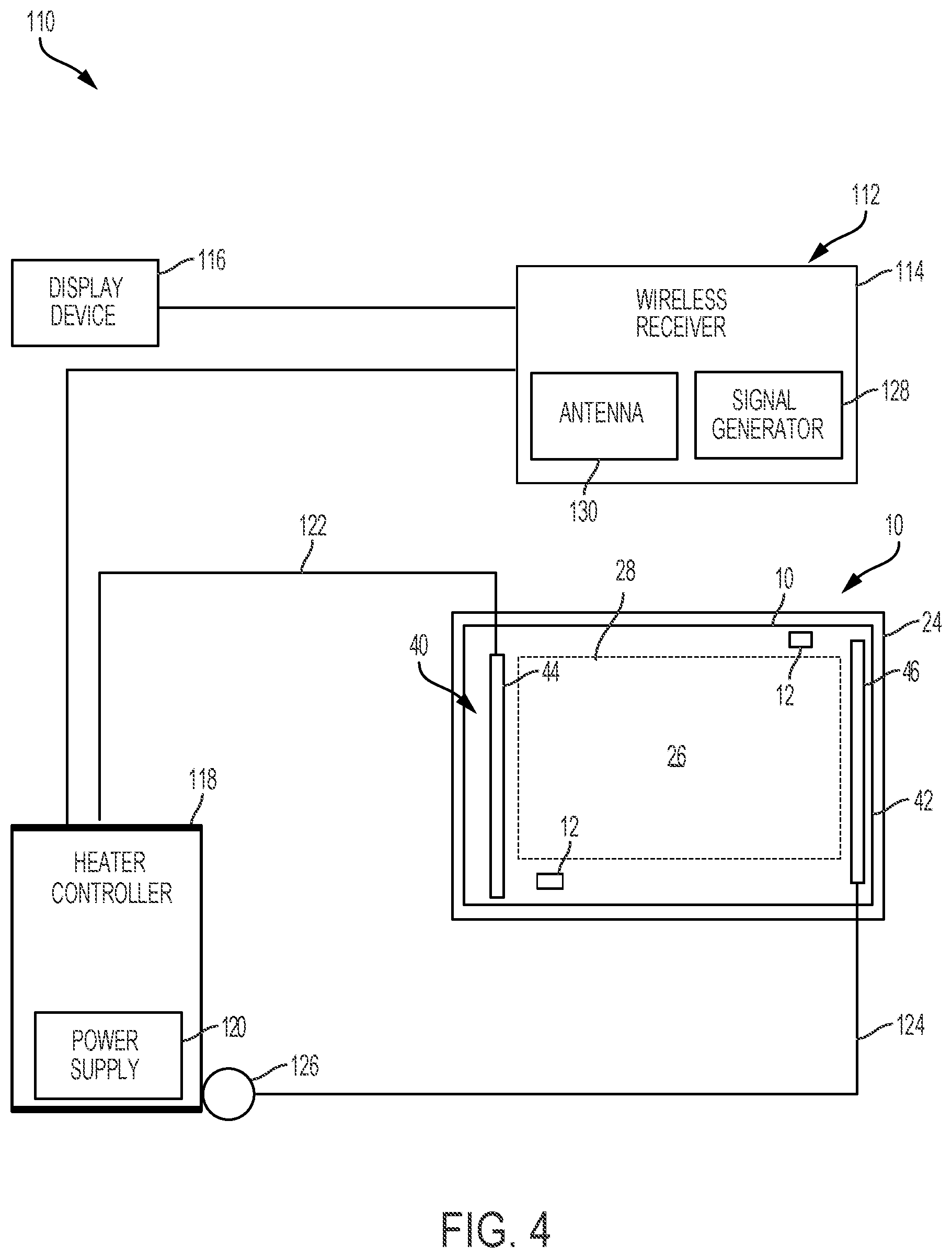 Patent US11780594 Figure 5 – Transparency including a wireless sensor
