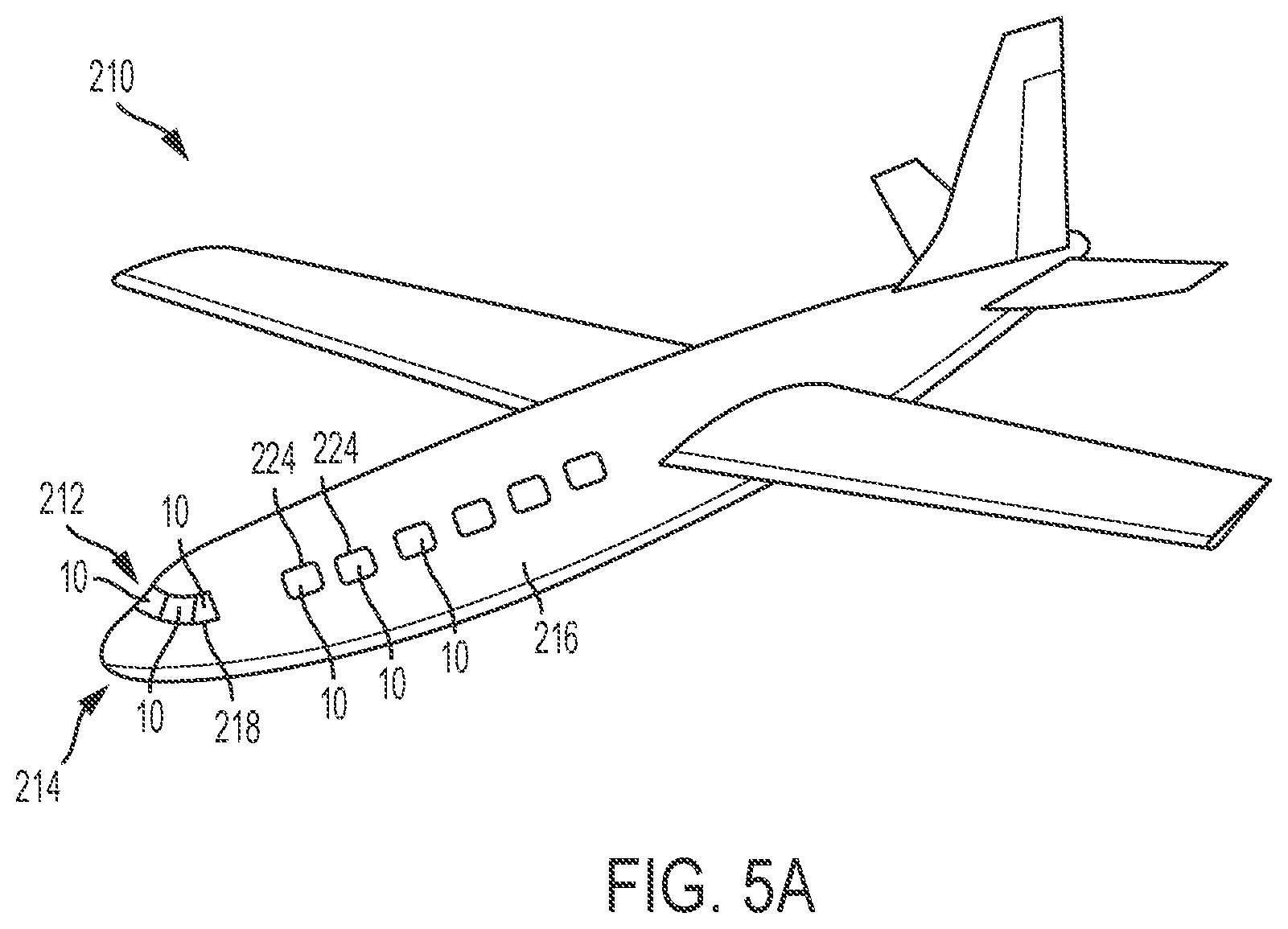 Patent US11780594 Figure 6 – Transparency including a wireless sensor