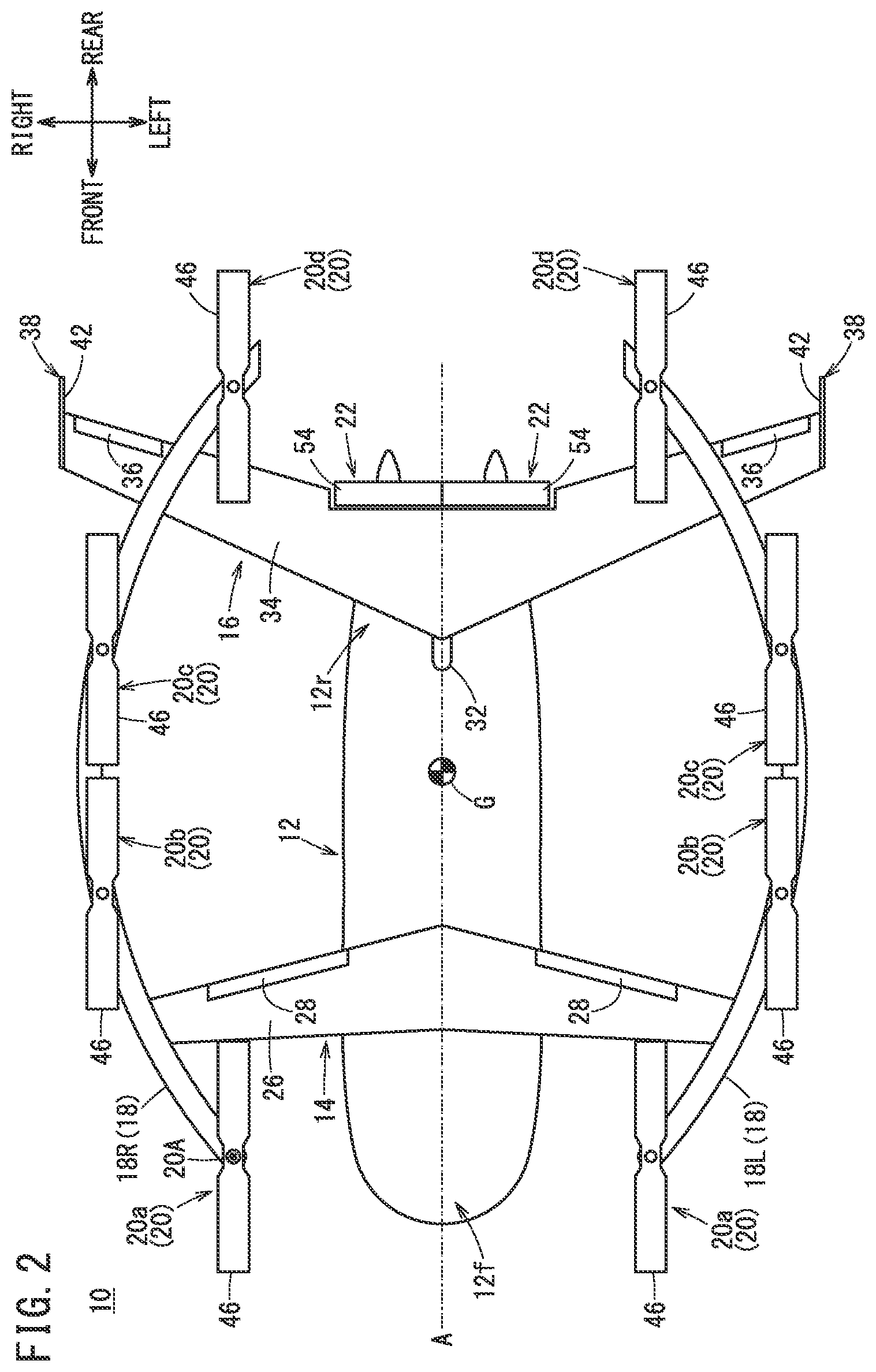 Patent US11780598 Figure 2 – Aircraft