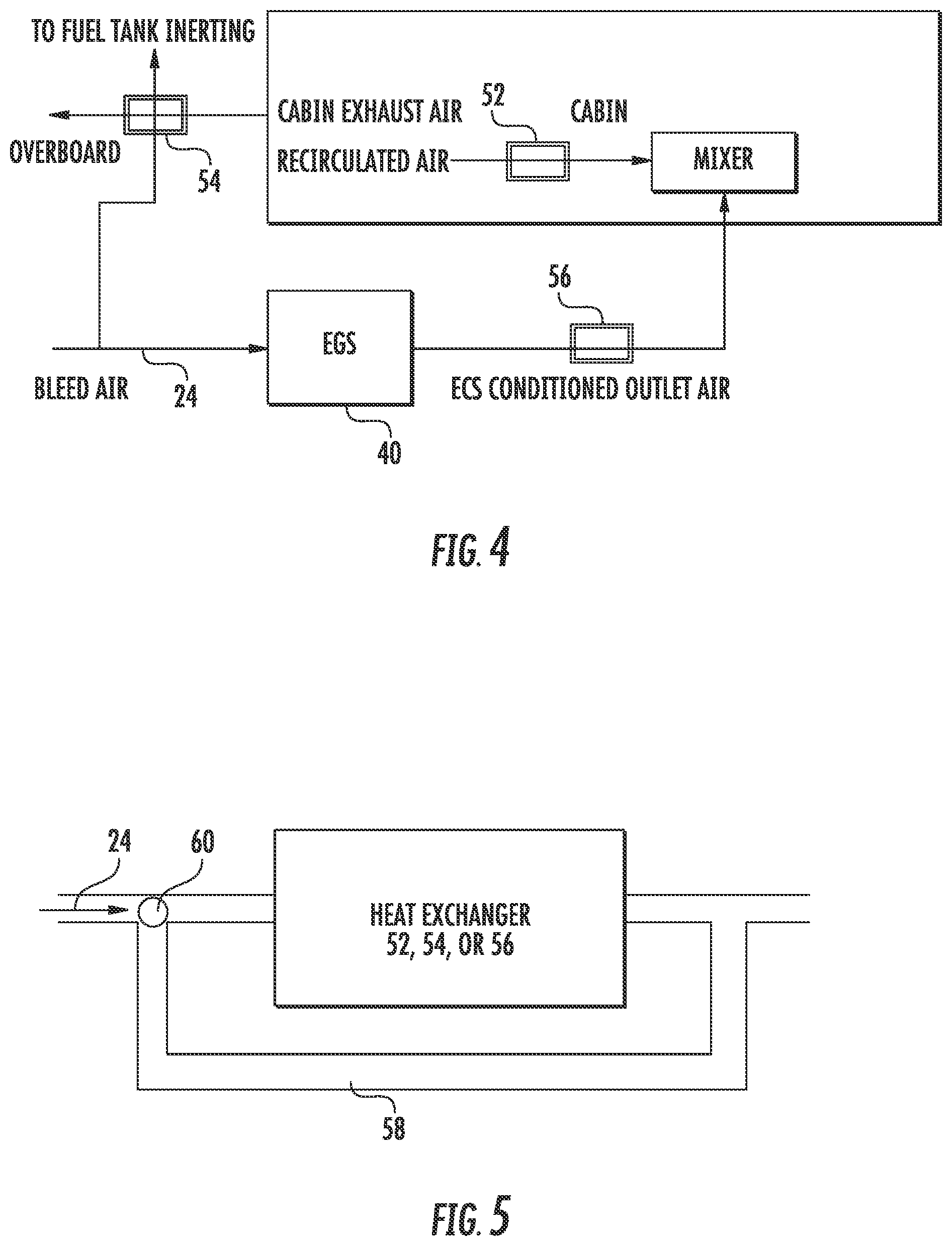 Patent US11780601 Figure 4 – Temperature control system for fuel tank inerting system