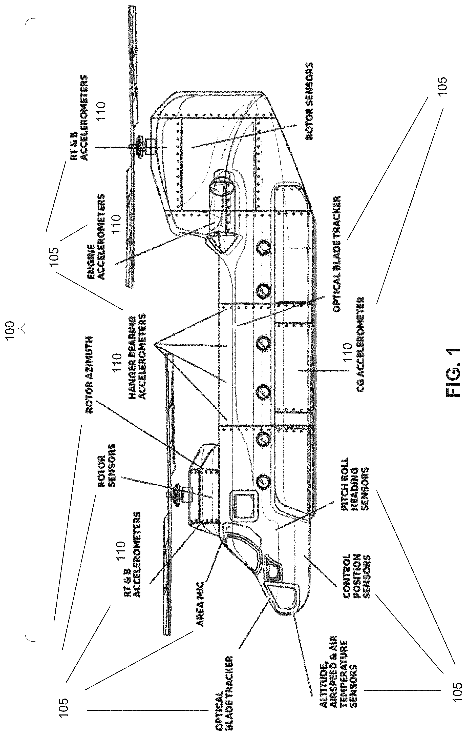 Patent US11780610 — Monitoring of a revolving component employing time-synchronized multiple detectors — Figure 1