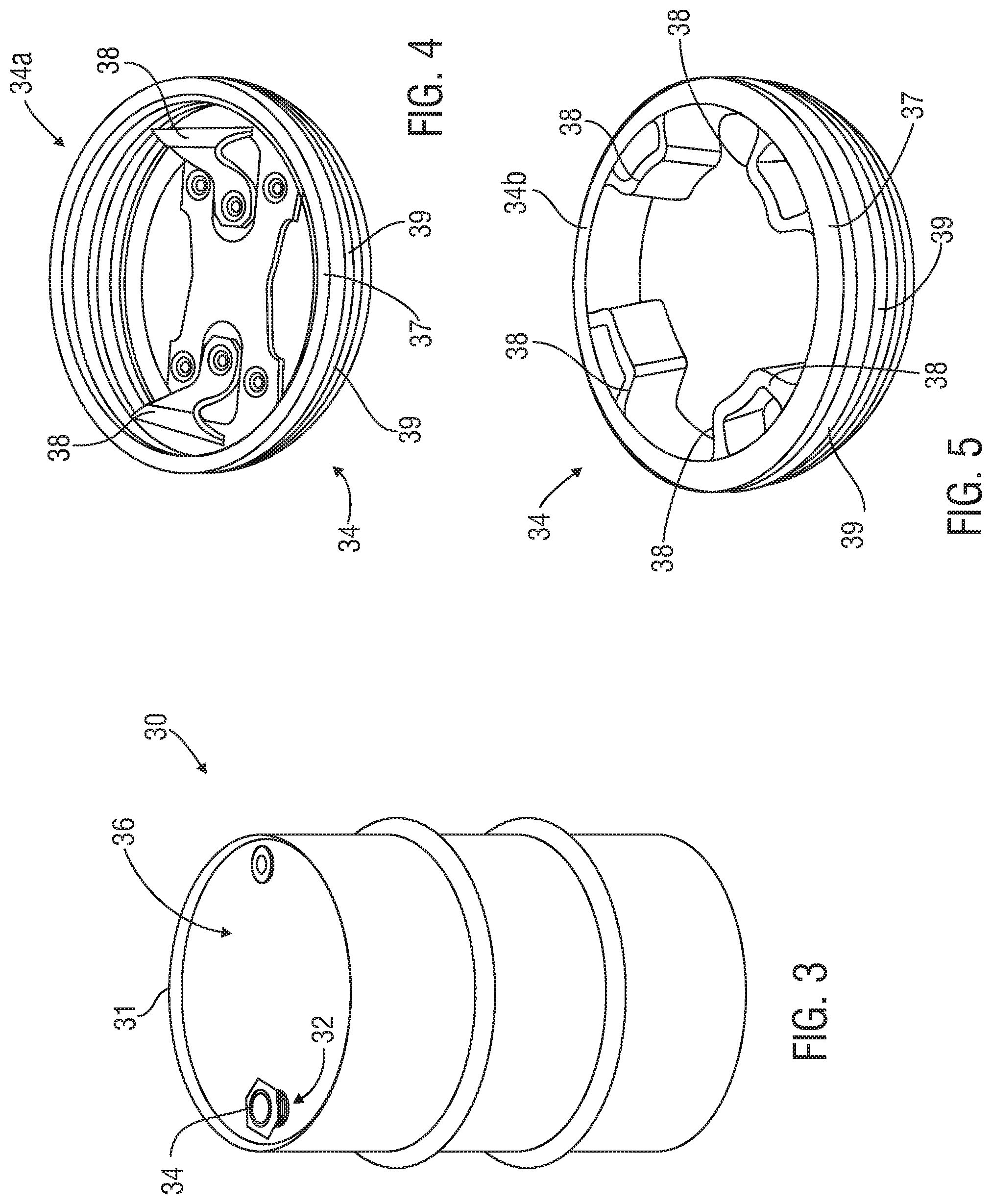 Patent US11780614 Figure 5 – Systems, apparatus and methods for engaging a cap releasably secured in a container