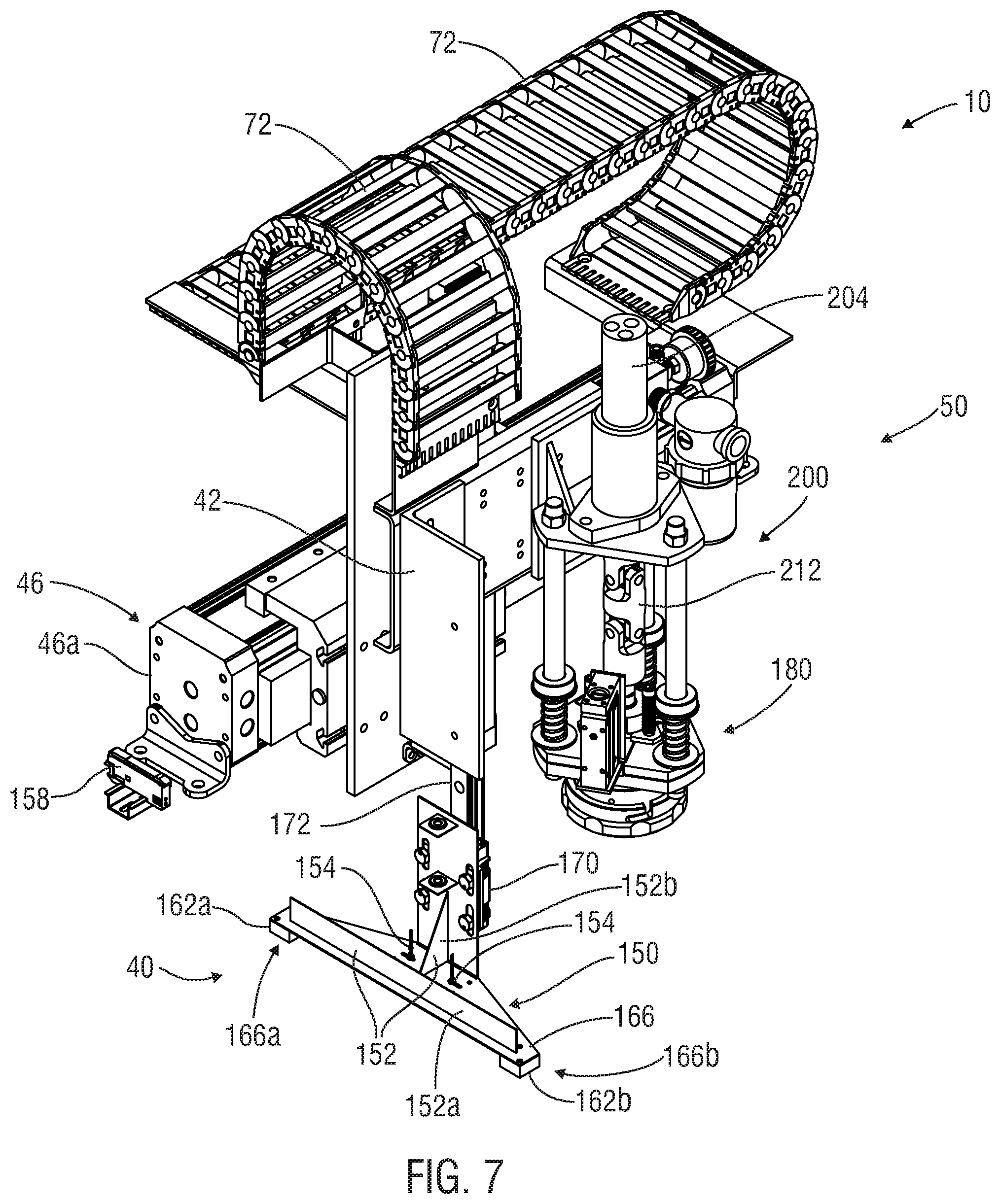 Patent US11780614 Figure 7 – Systems, apparatus and methods for engaging a cap releasably secured in a container