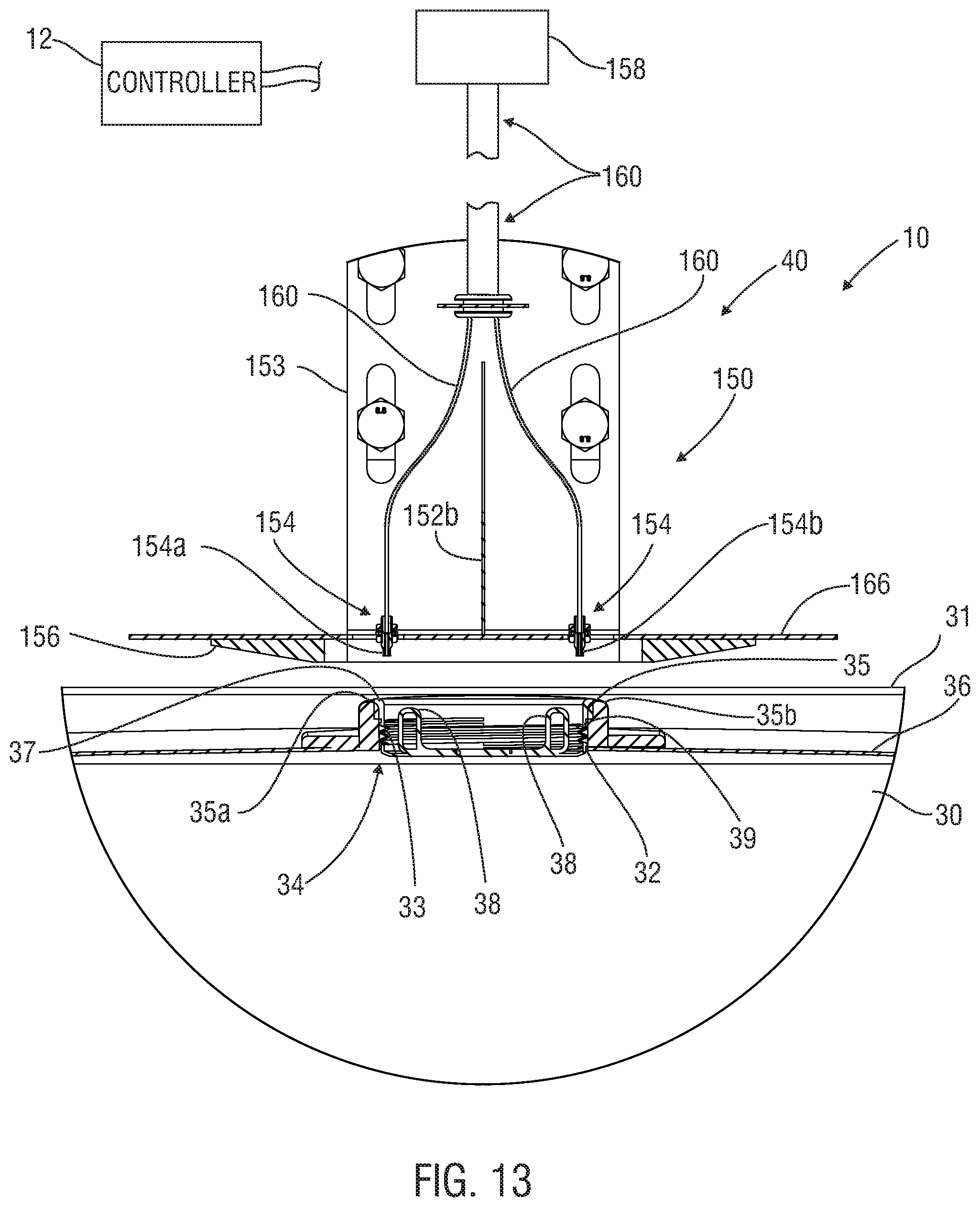 Patent US11780614 Figure 11 – Systems, apparatus and methods for engaging a cap releasably secured in a container