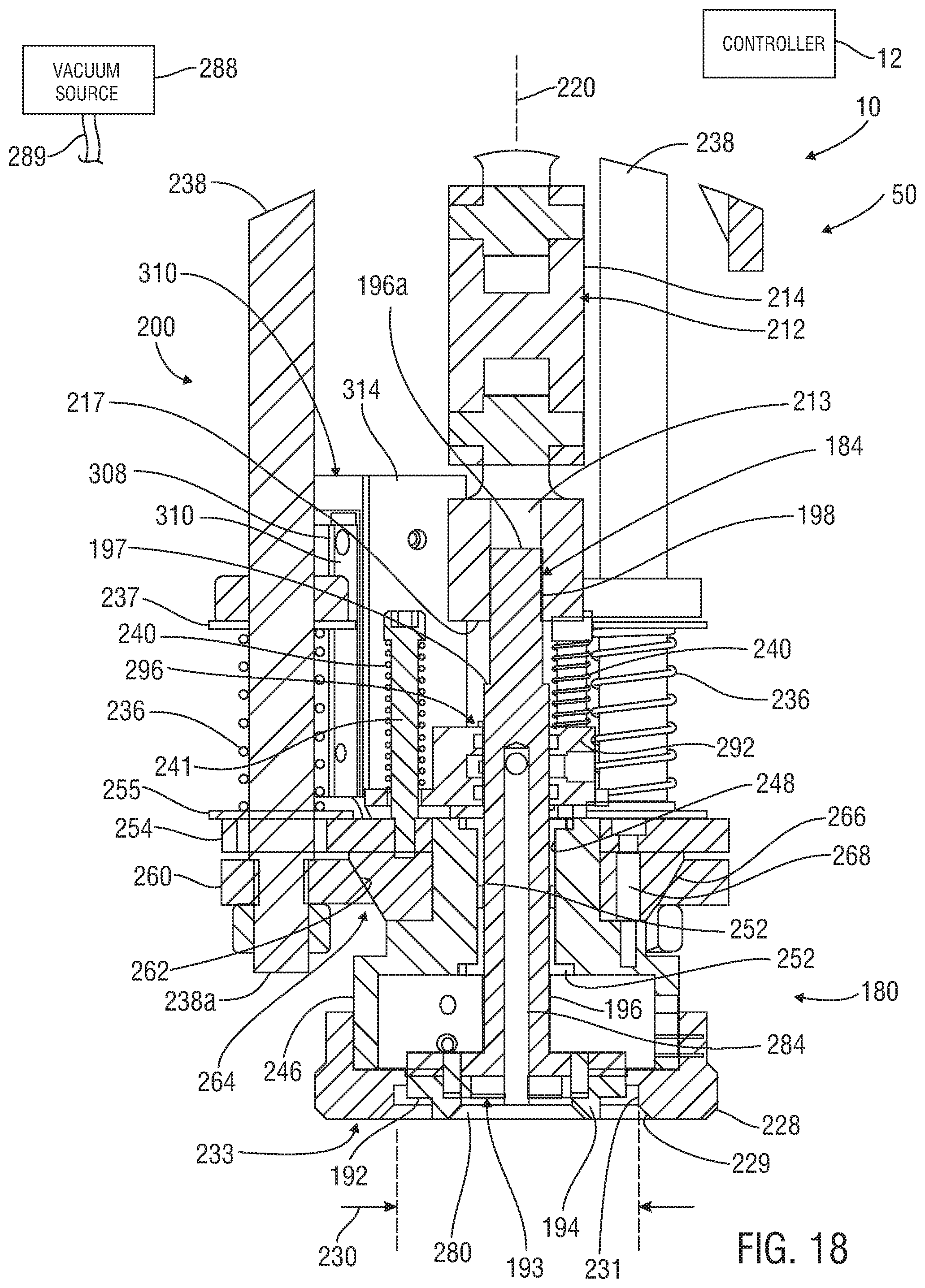 Patent US11780614 Figure 15 – Systems, apparatus and methods for engaging a cap releasably secured in a container