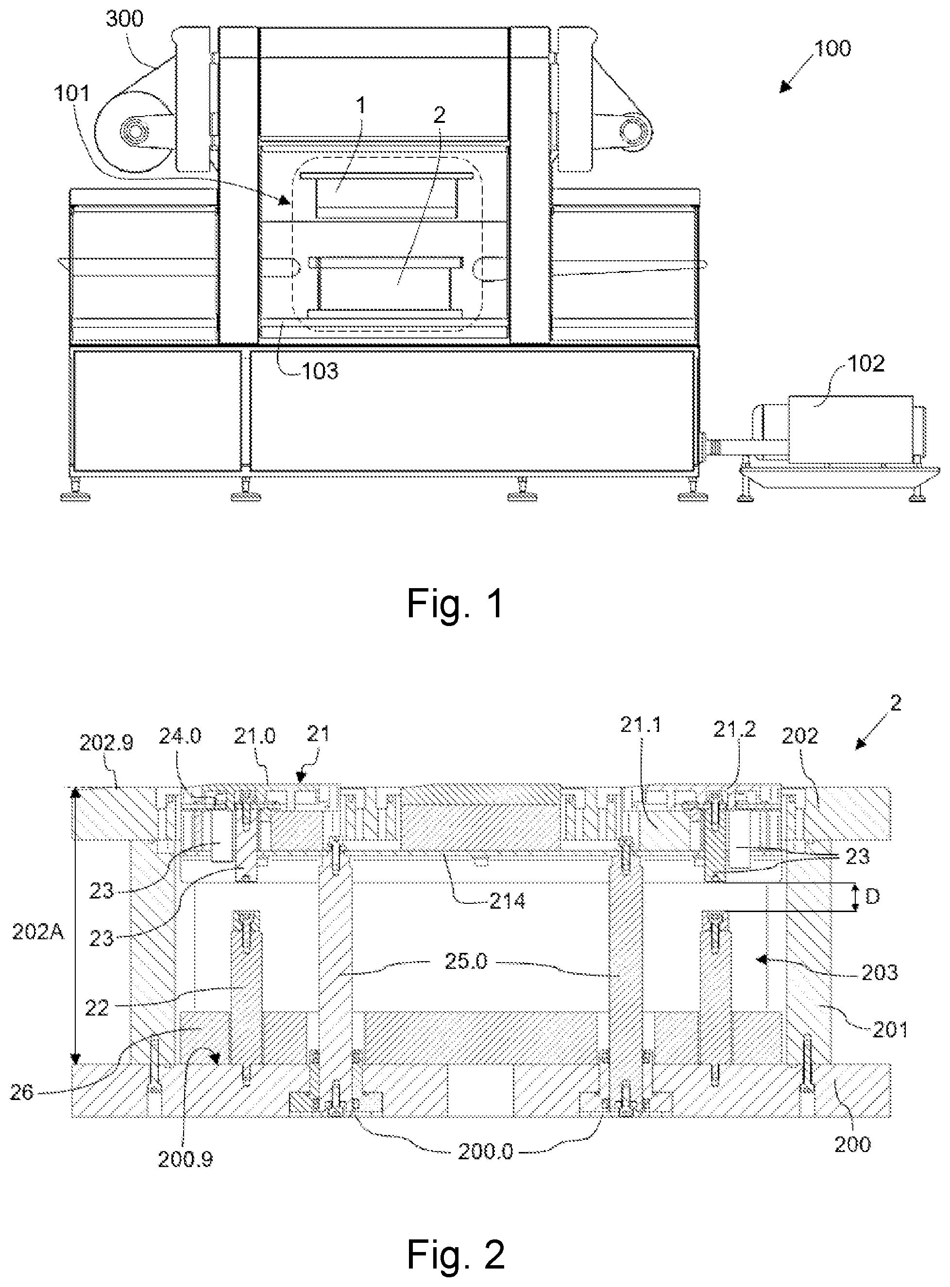 Patent US11780615 Figure 1 – Thermosealing machine for packaging products