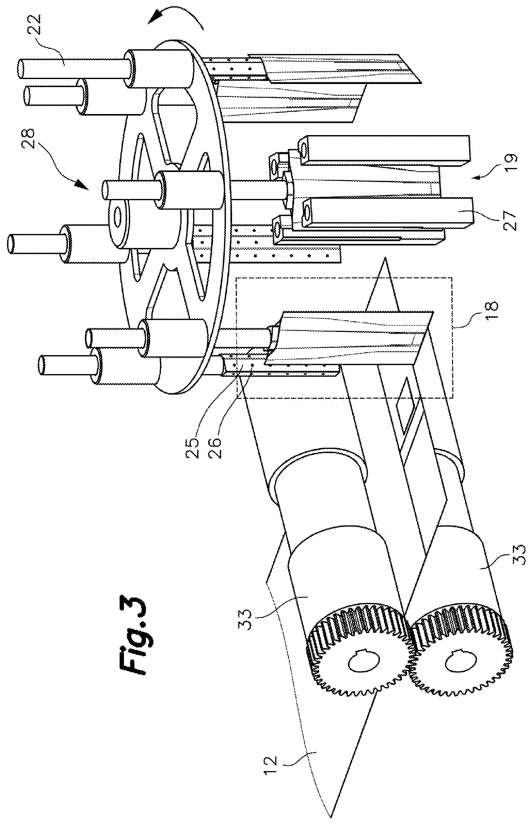 Patent US11780616 Figure 3 – Machine for automatically making a pouch type container