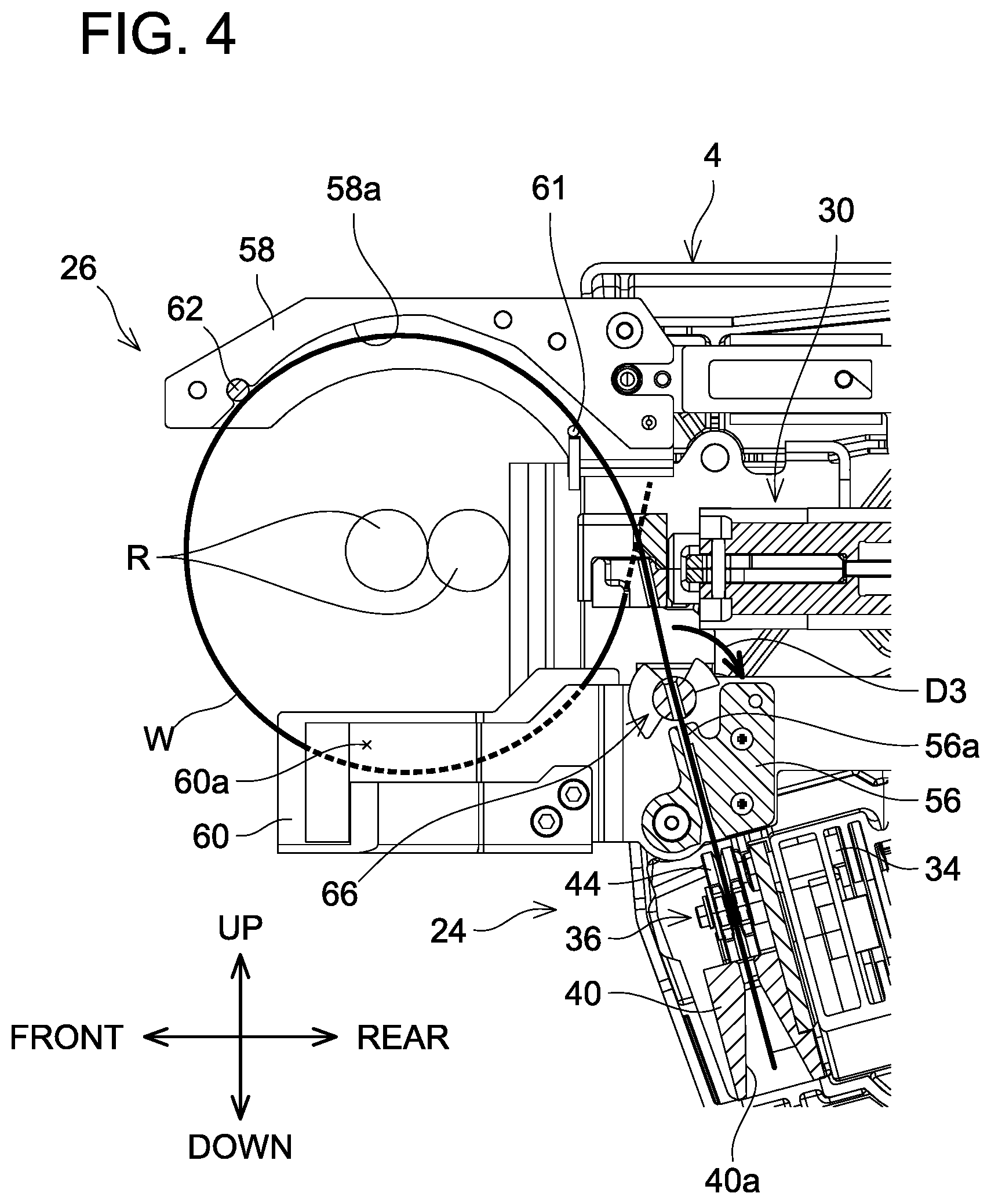 Patent US11780620 Figure 4 – Rebar tying machine