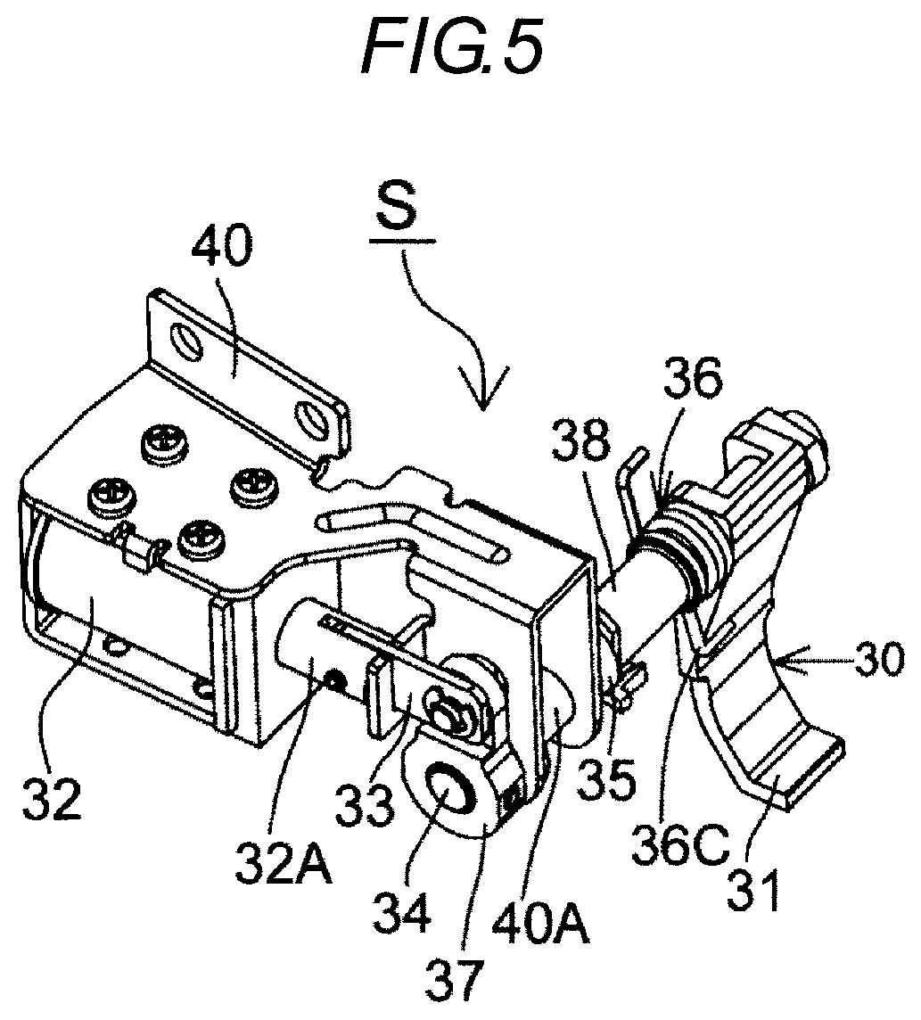 Patent US11780621 Figure 5 – Brake system of wire reel in reinforcing bar binding machine