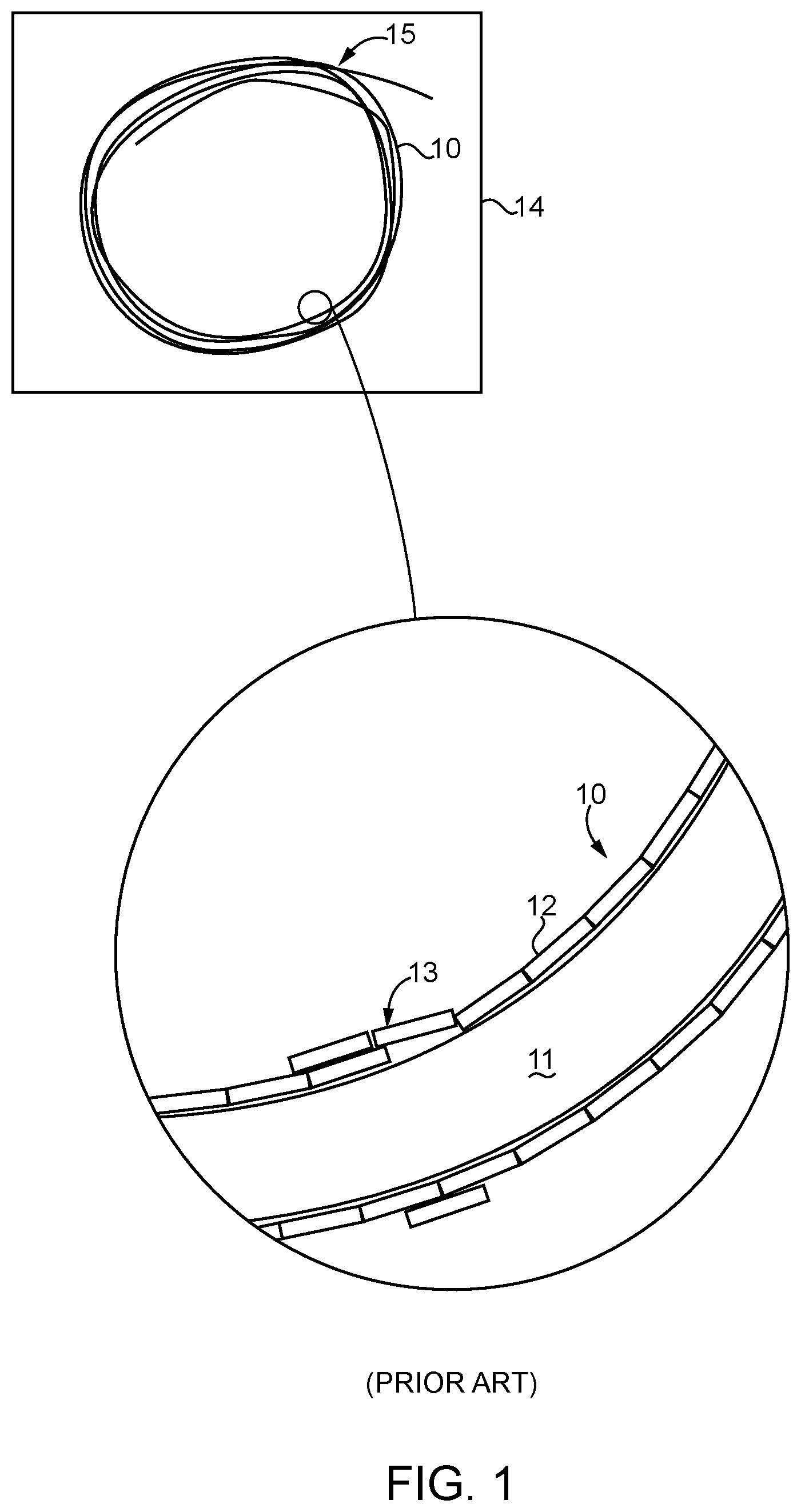 Patent US11780623 Figure 1 – Flat wire coil wire guide with twisted contraction
