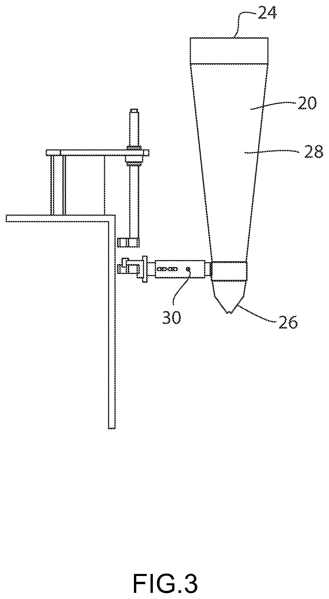 Patent US11780625 Figure 3 – Funnels and lances for package filling