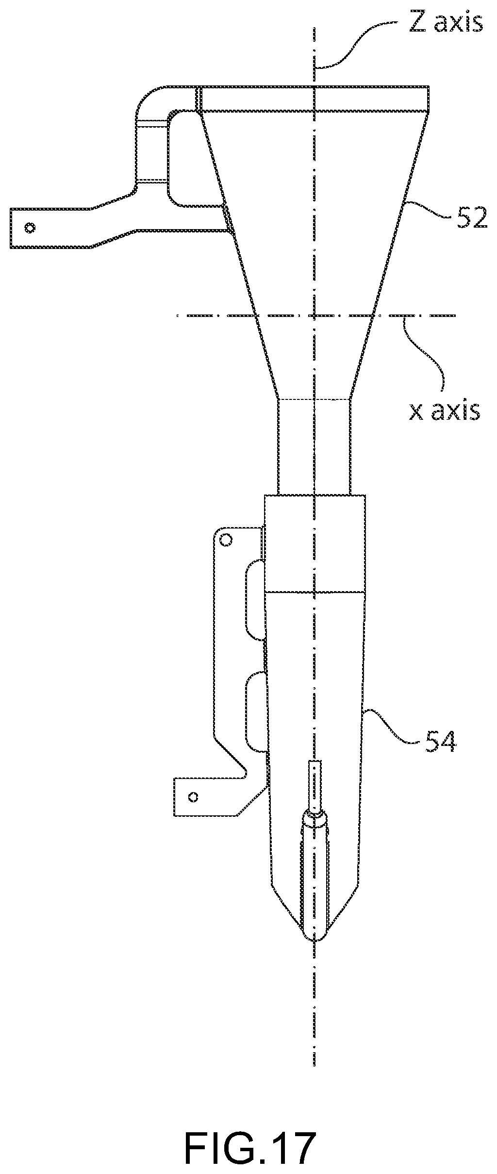 Patent US11780625 Figure 17 – Funnels and lances for package filling