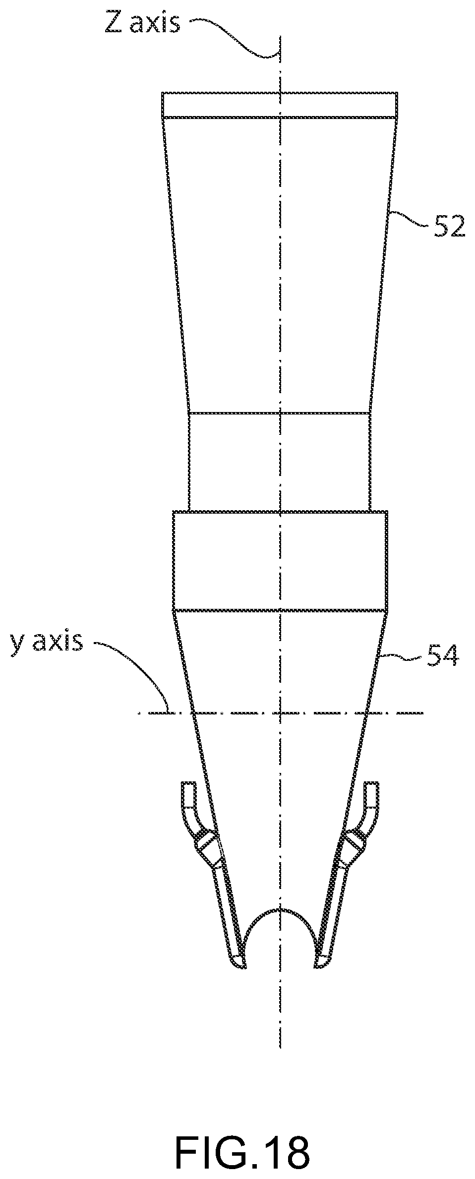 Patent US11780625 Figure 18 – Funnels and lances for package filling