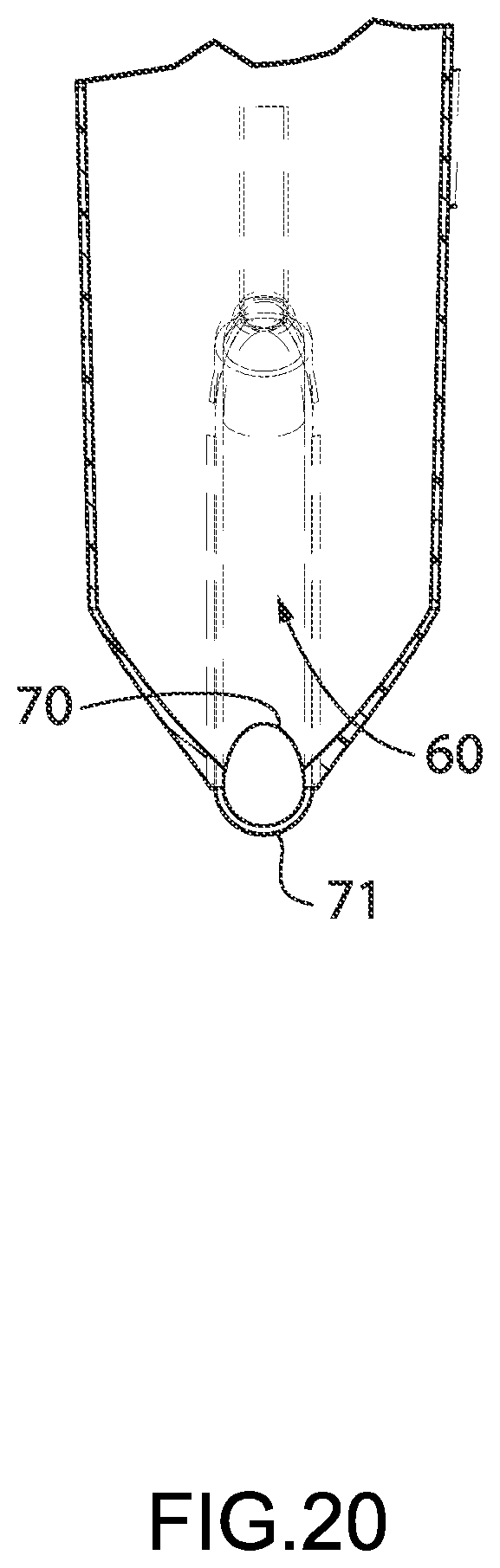 Patent US11780625 Figure 20 – Funnels and lances for package filling