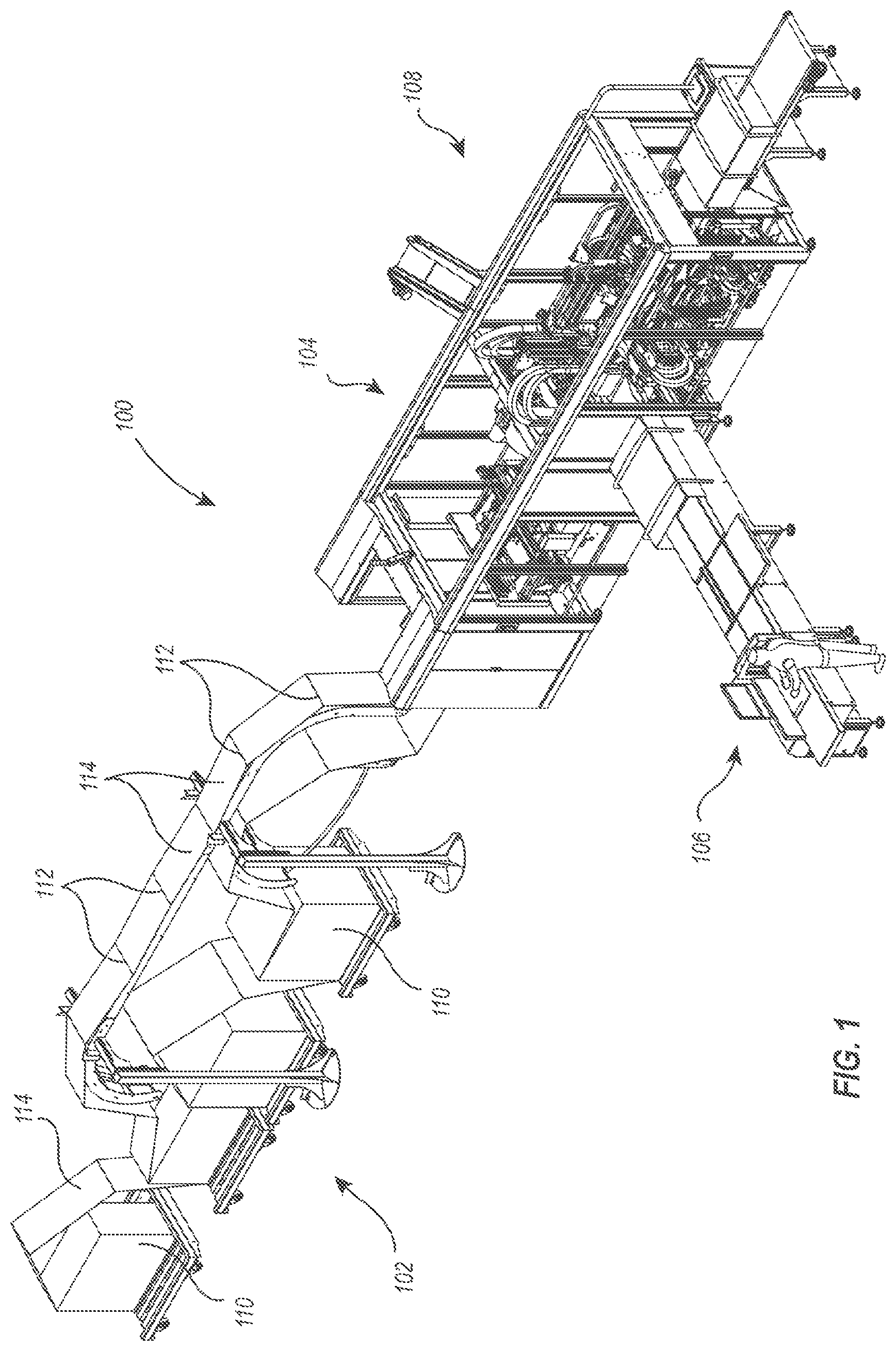 Patent US11780626 — Box template folding process and mechanisms — Figure 1