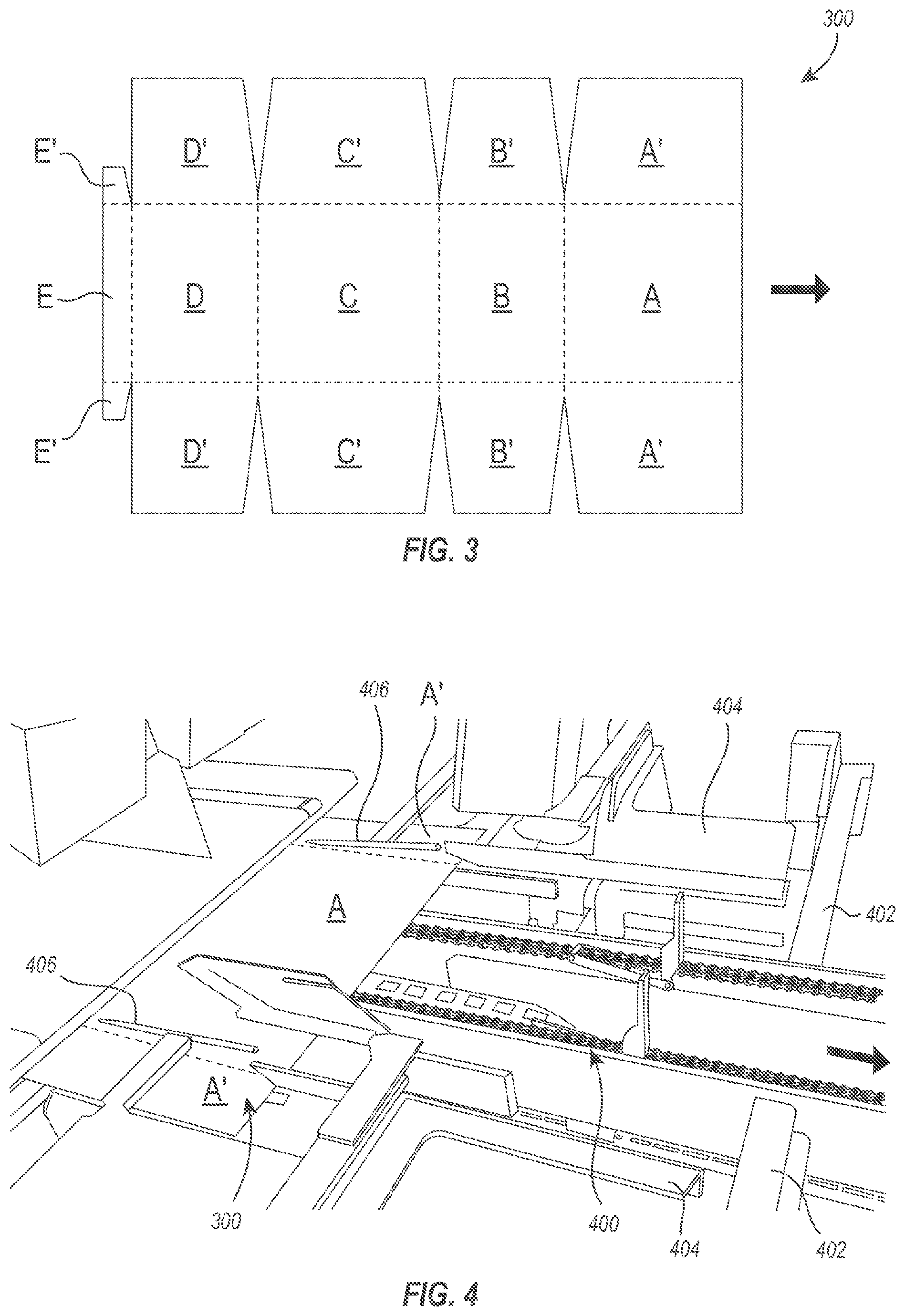 Patent US11780626 Figure 3 – Box template folding process and mechanisms