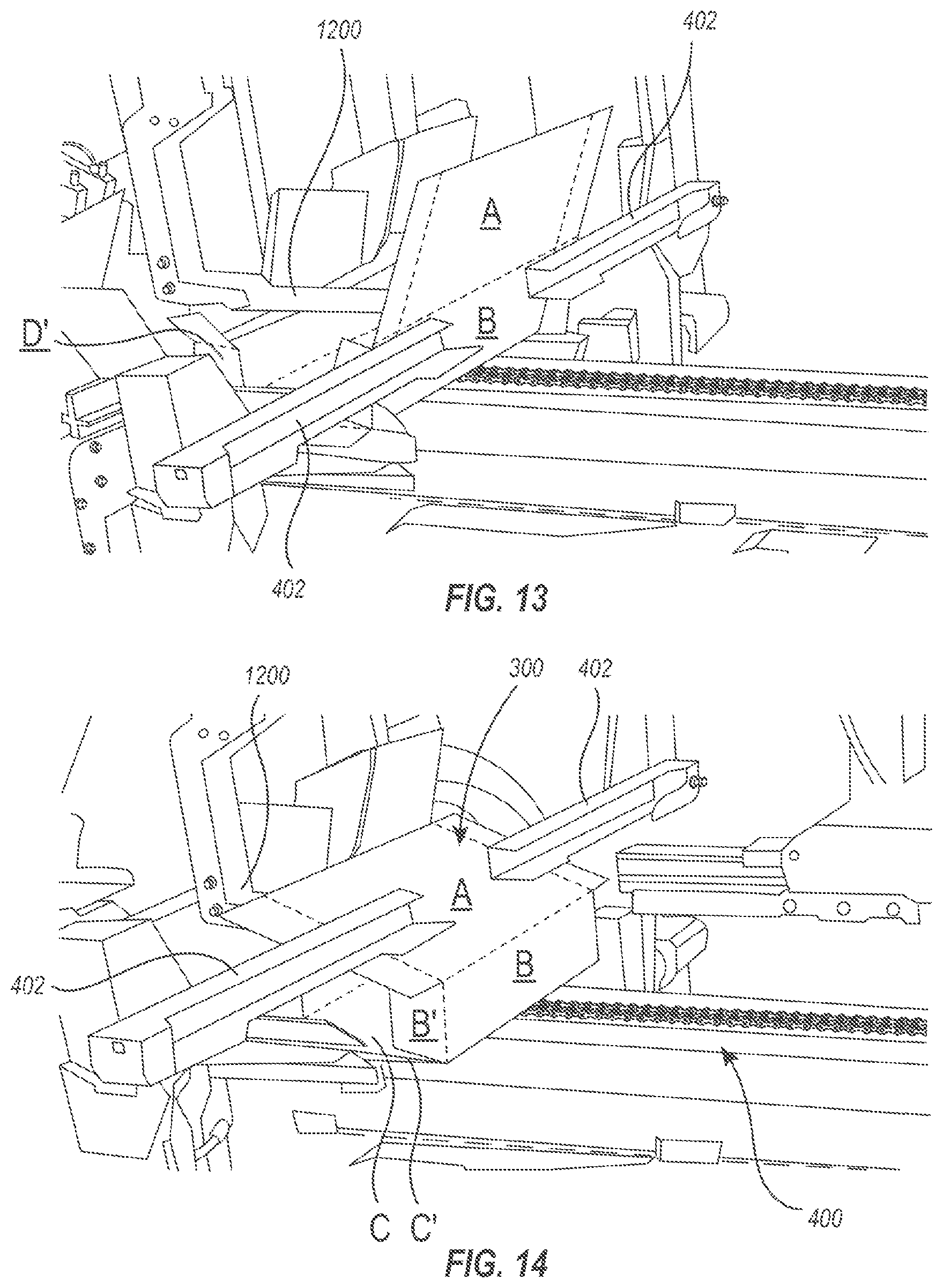 Patent US11780626 Figure 8 – Box template folding process and mechanisms