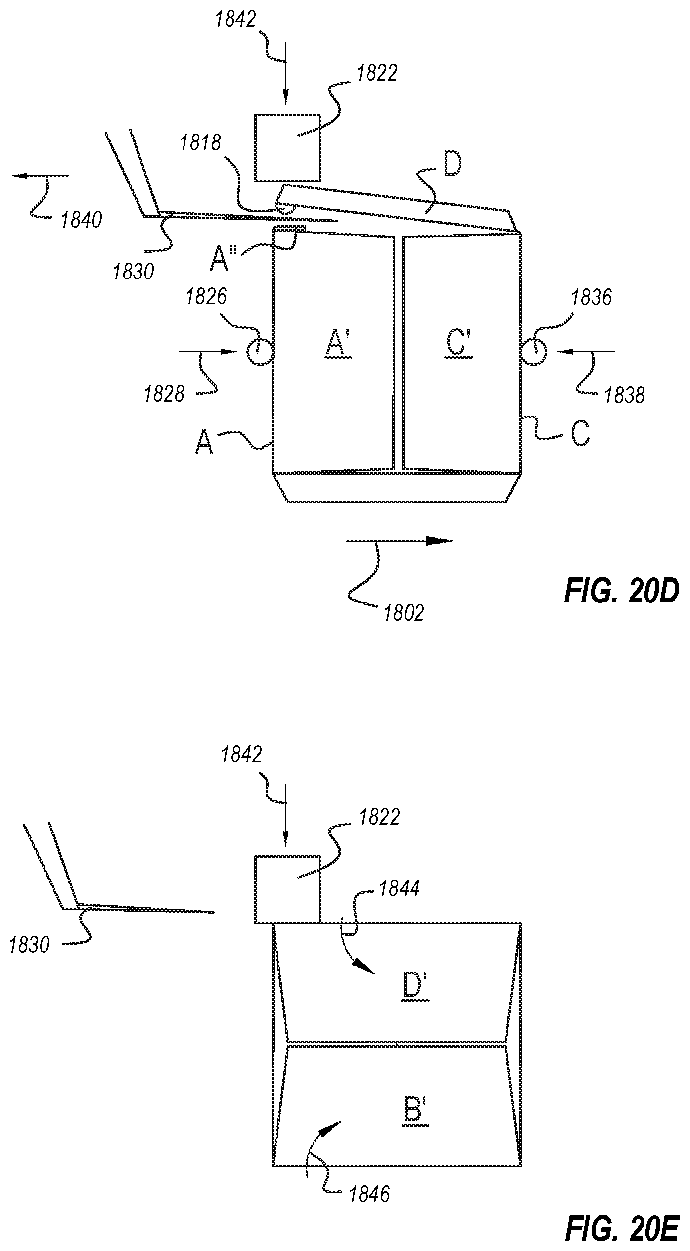 Patent US11780626 Figure 13 – Box template folding process and mechanisms