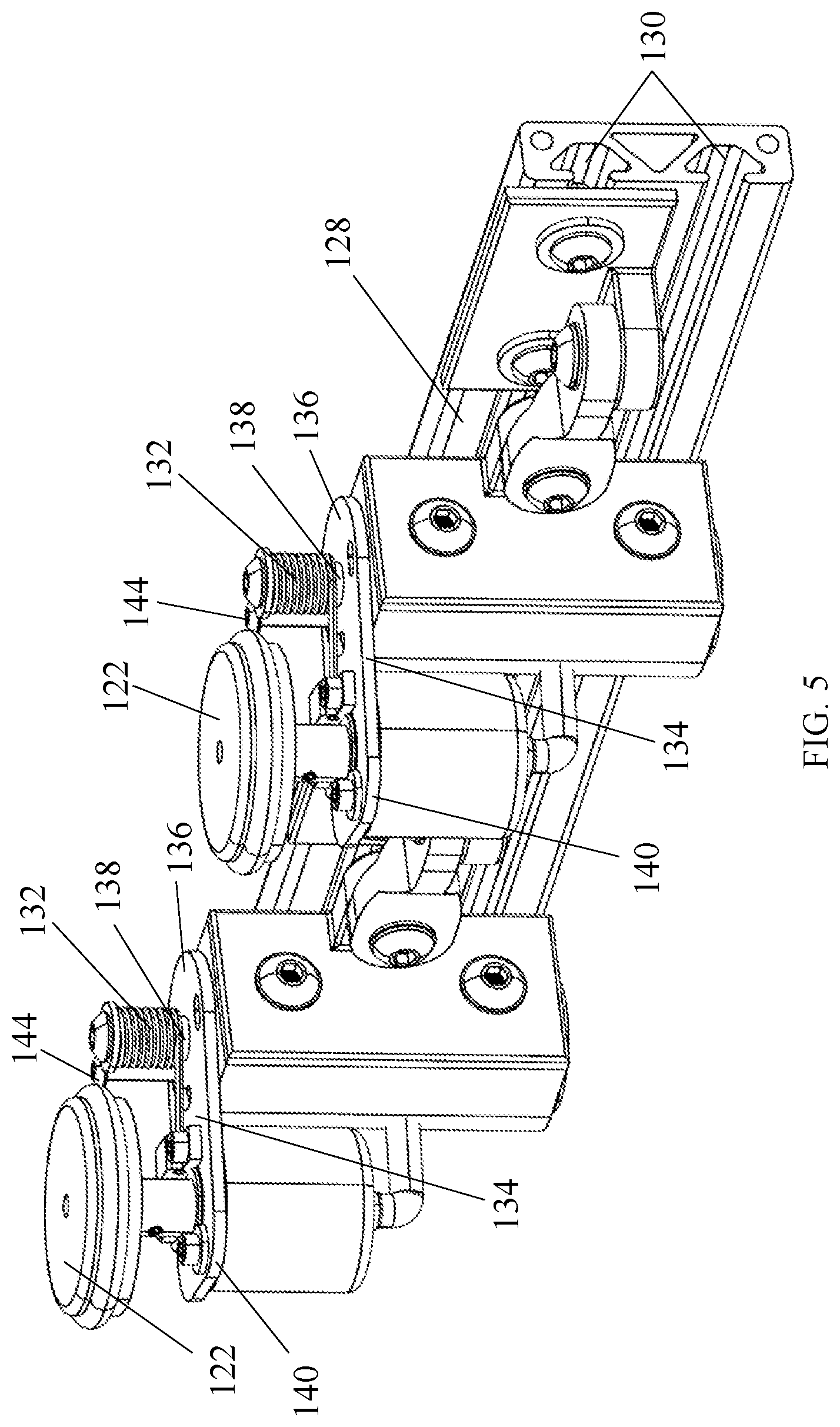 Patent US11780628 Figure 5 – Encoder mount for a pallet wrapping system