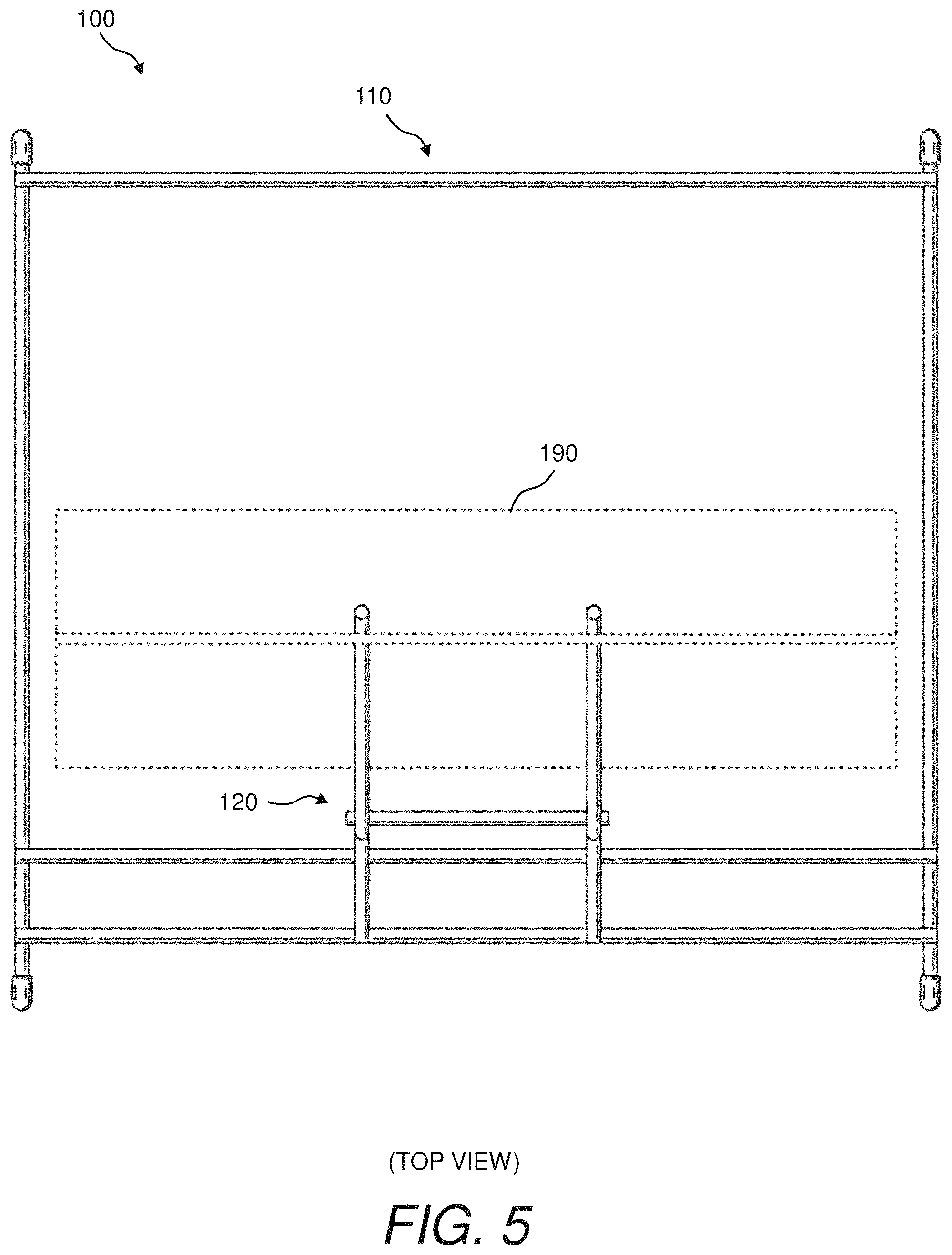 Patent US11780629 Figure 5 – Bag rack and method of using same