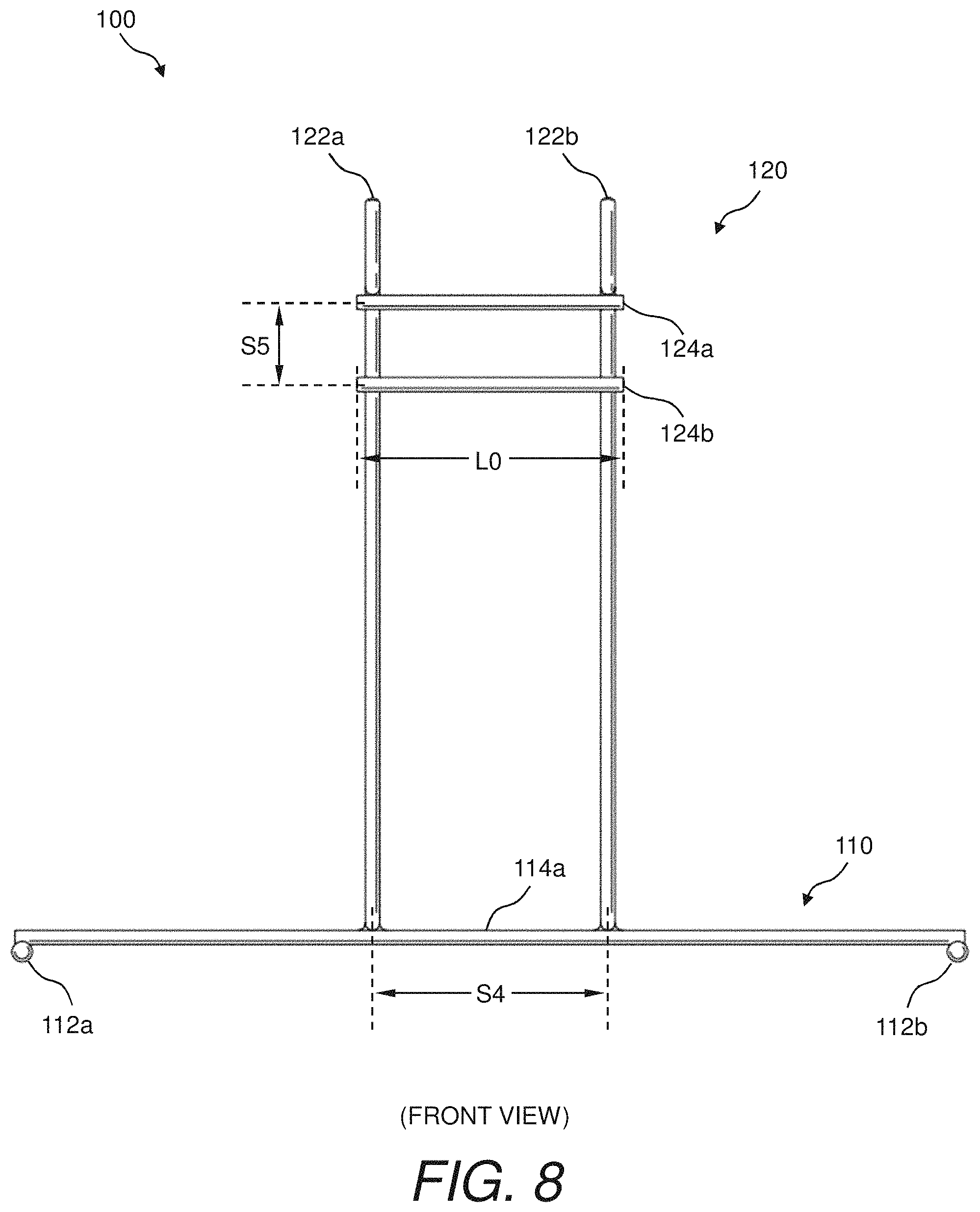 Patent US11780629 Figure 8 – Bag rack and method of using same
